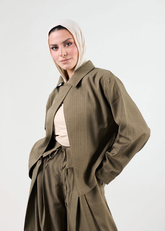 The Linear Oversized Blazer