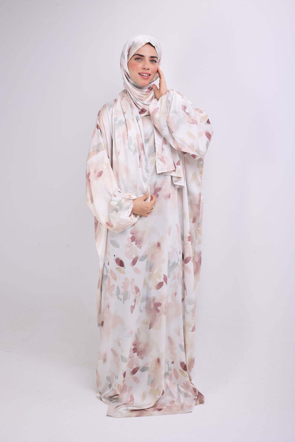 Nature's Grace Printed satin