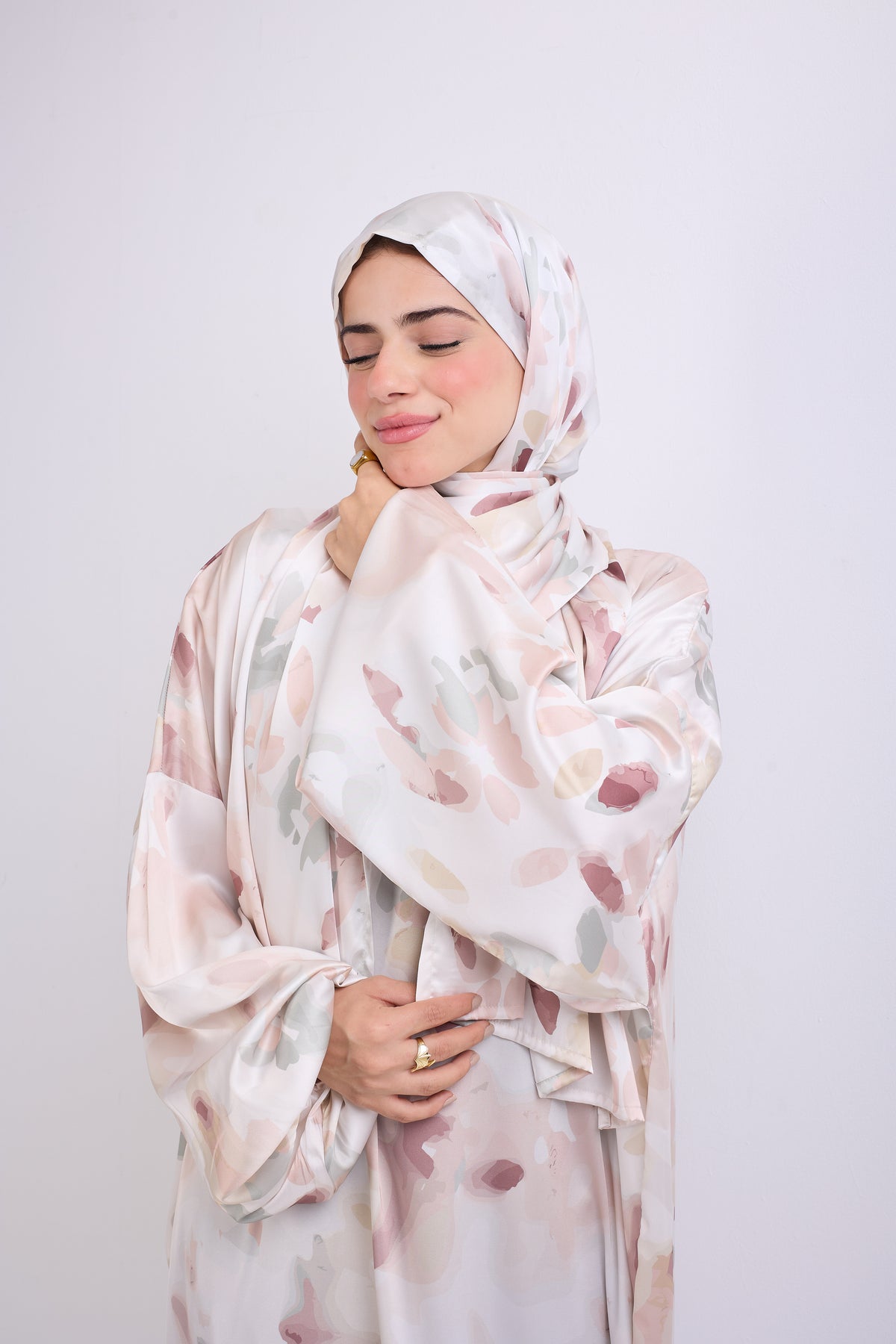 Nature's Grace Printed satin
