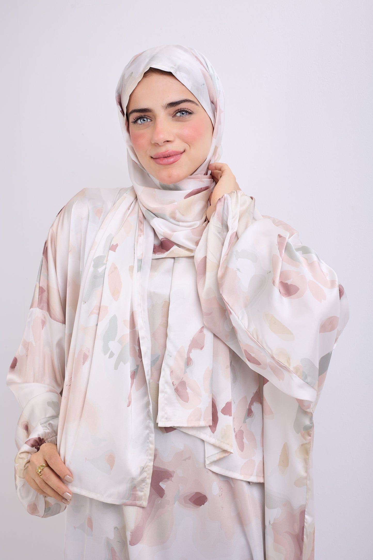 Nature's Grace Printed satin