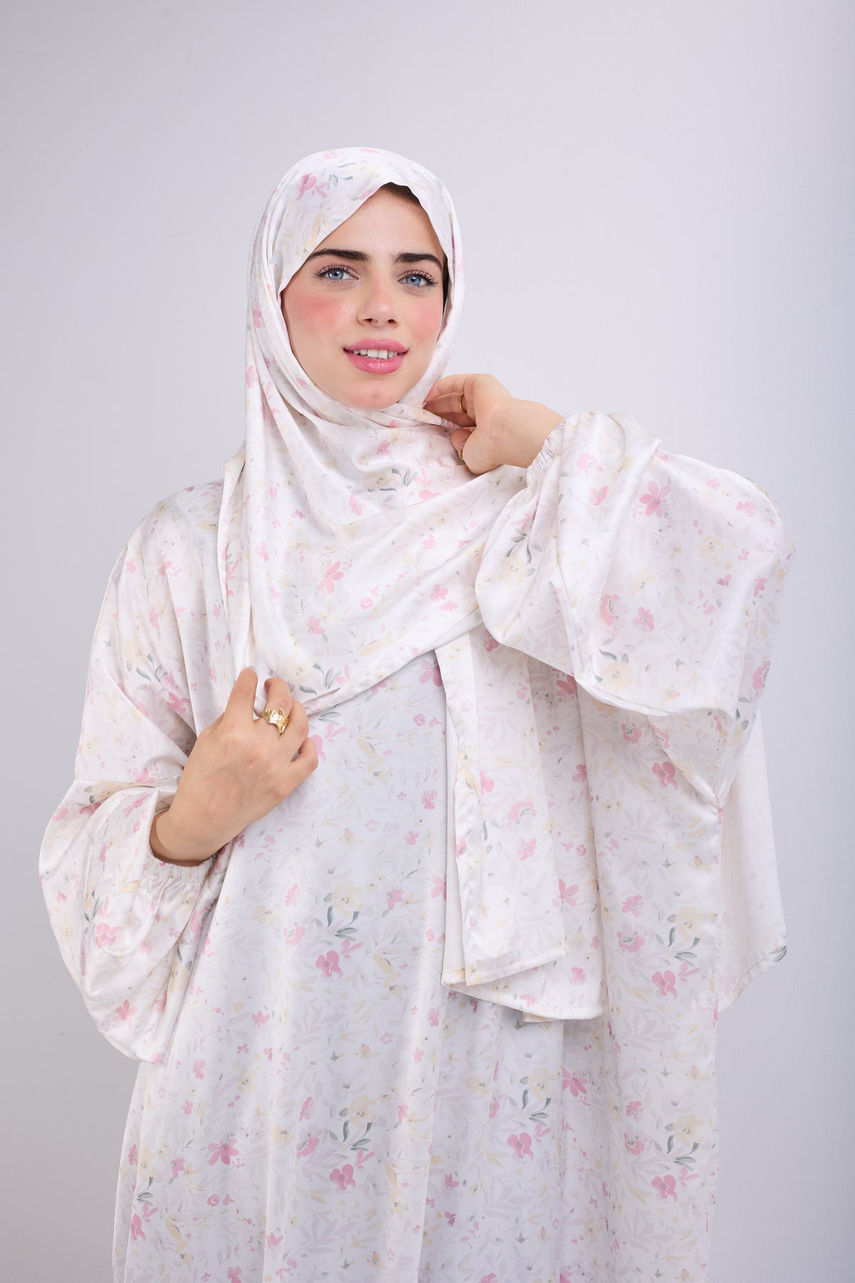 Hala printed satin