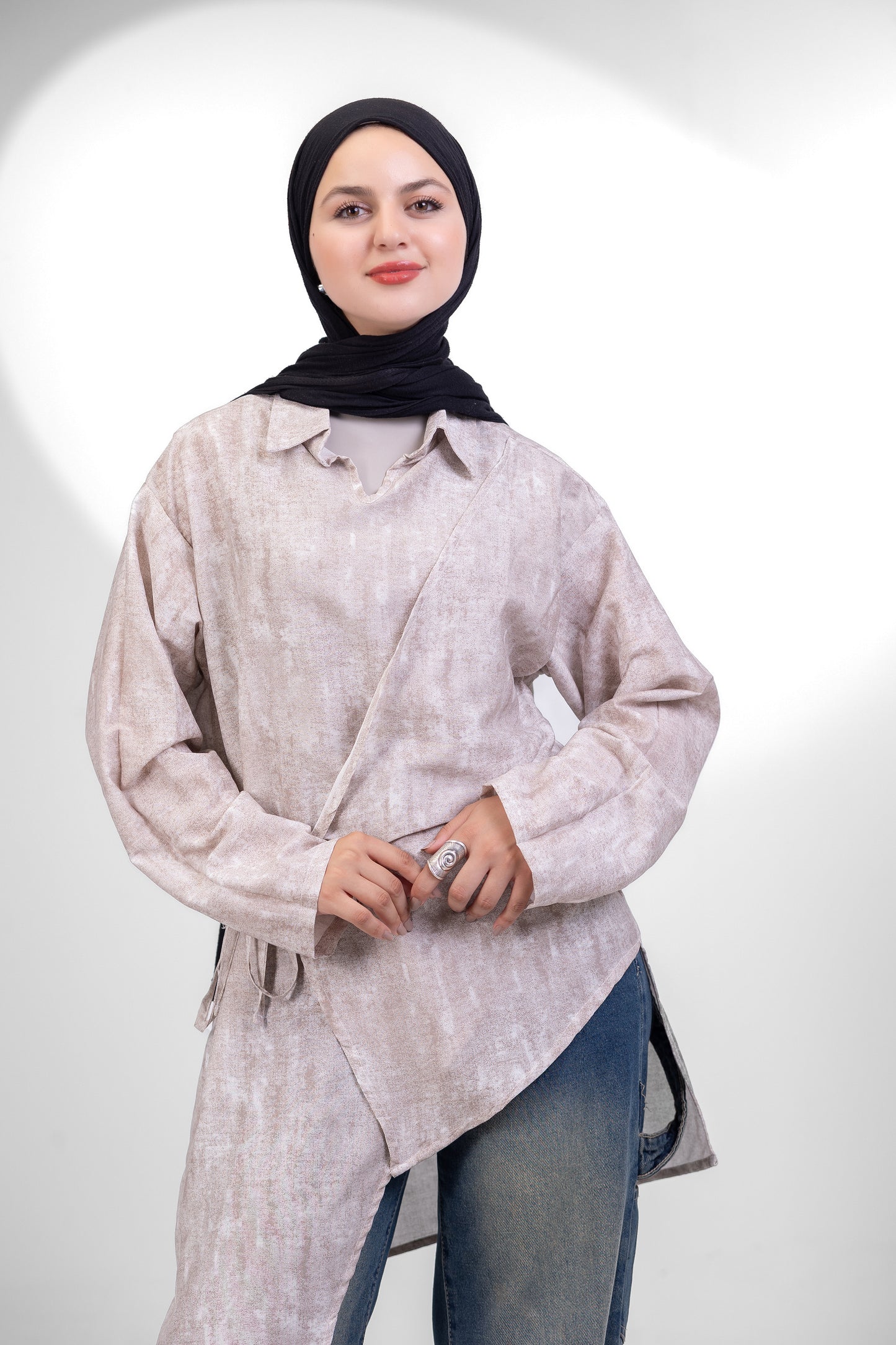 Elara Wrap blouse