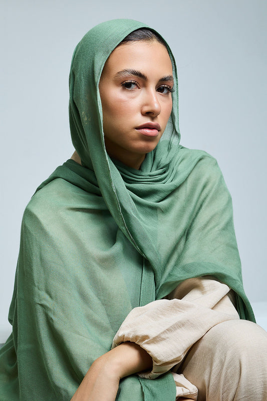 Jungle Green Linen scarves