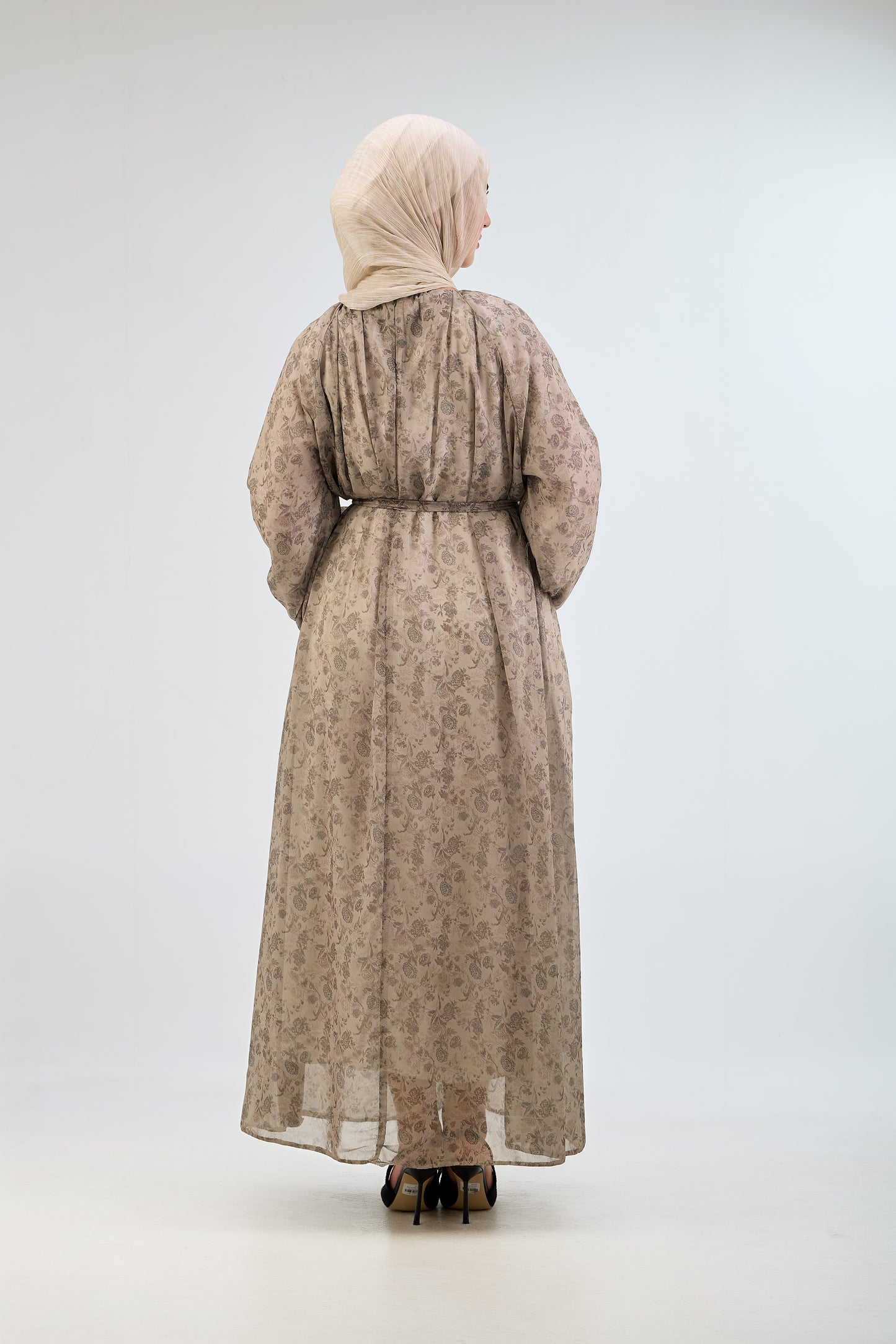 Olive Branch Chiffon Dress
