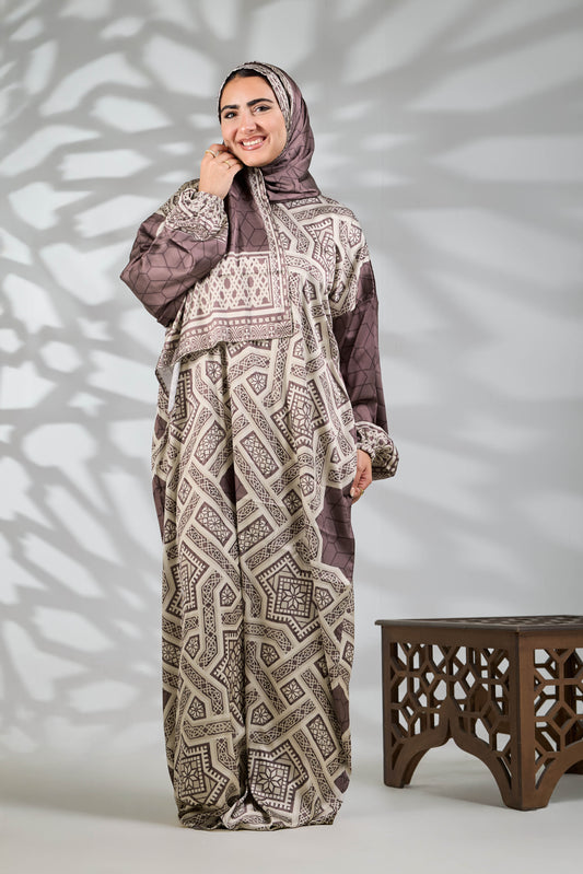 Ayla Printed Satin Isdal