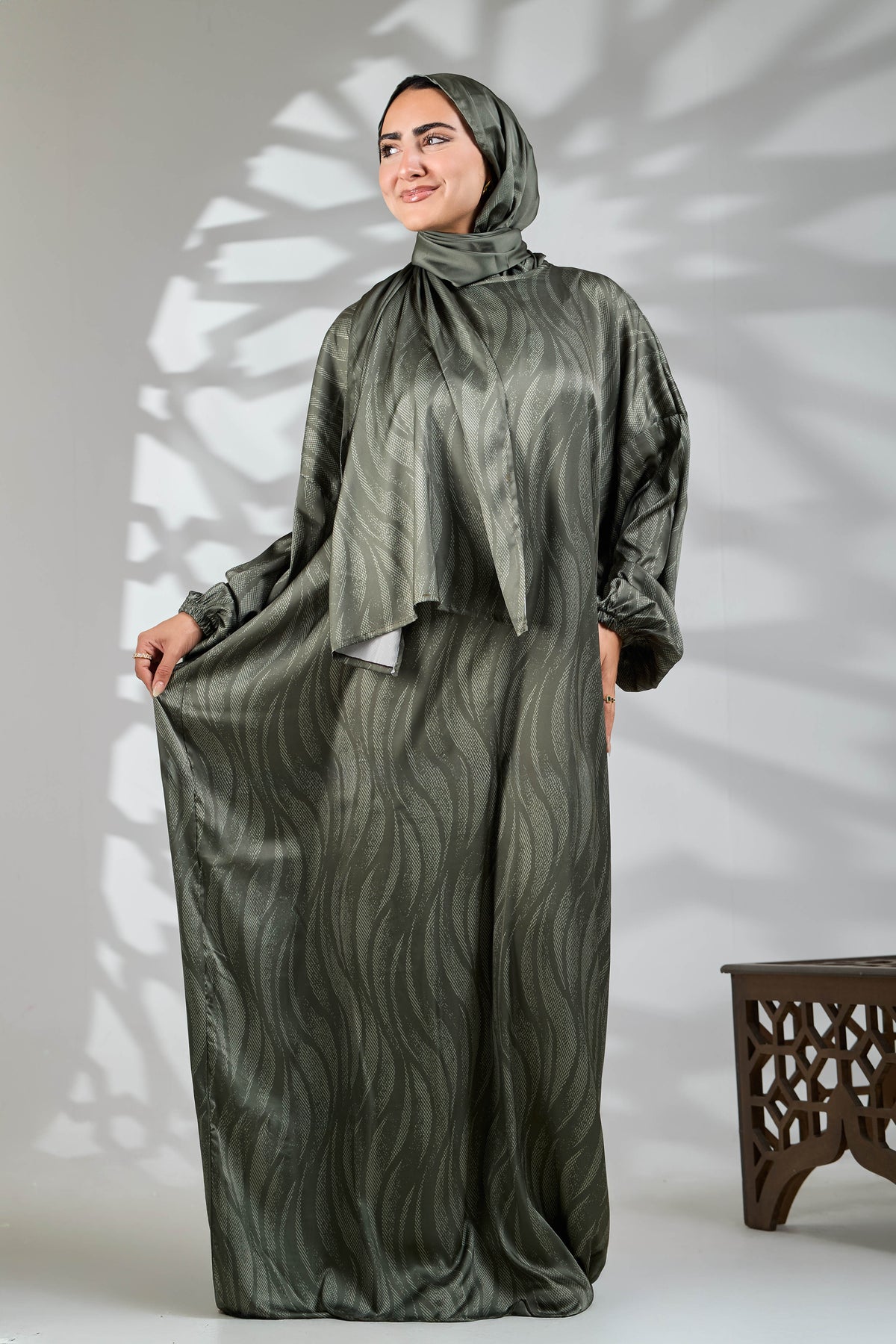 Deema Printed satin