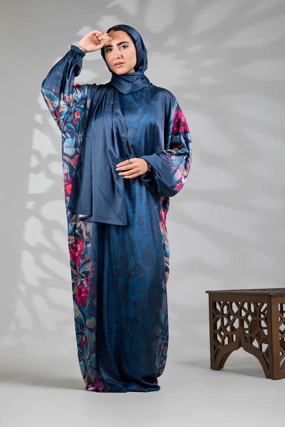 Lama Printed satin
