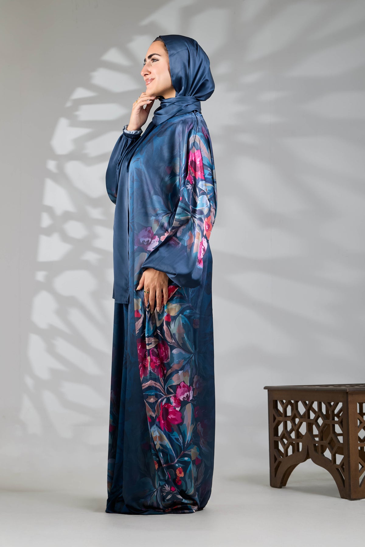 Lama Printed satin