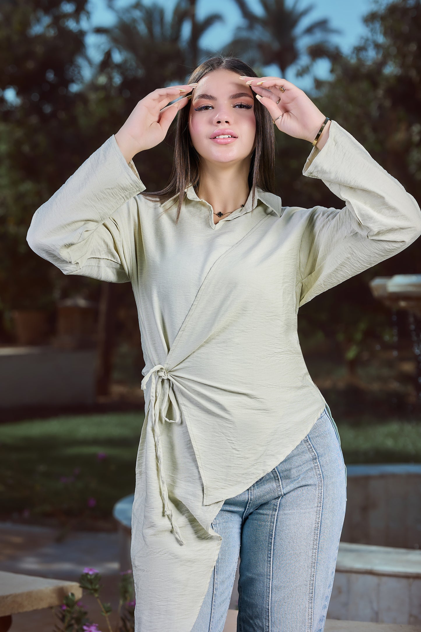 Luna Wrap Blouse