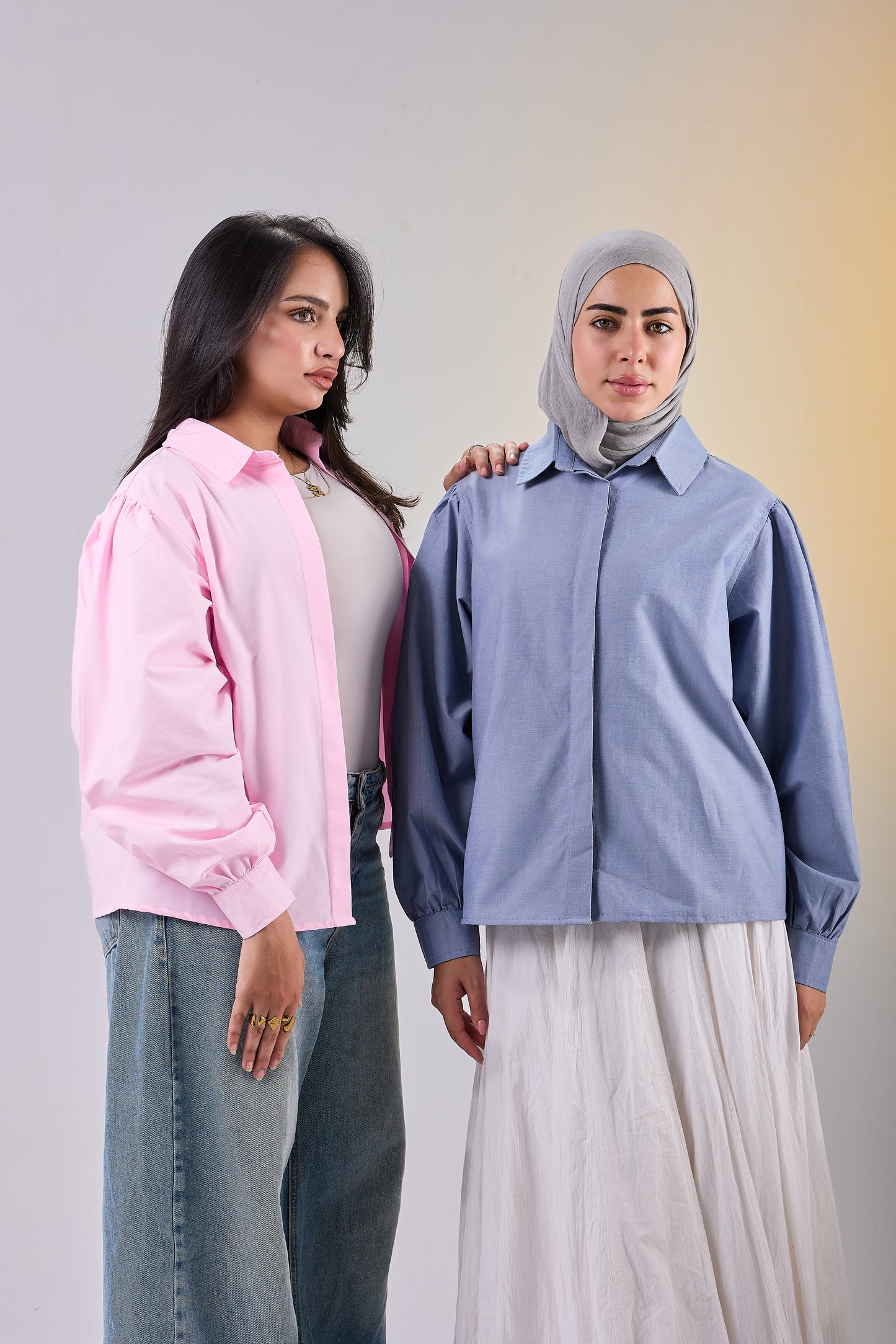 Puff Sleeve Poplin Shirt