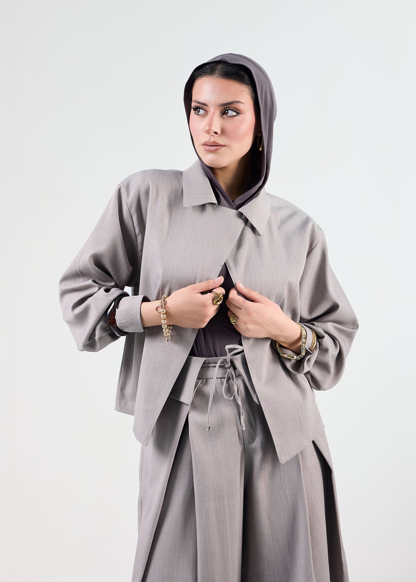 The Linear Oversized Blazer