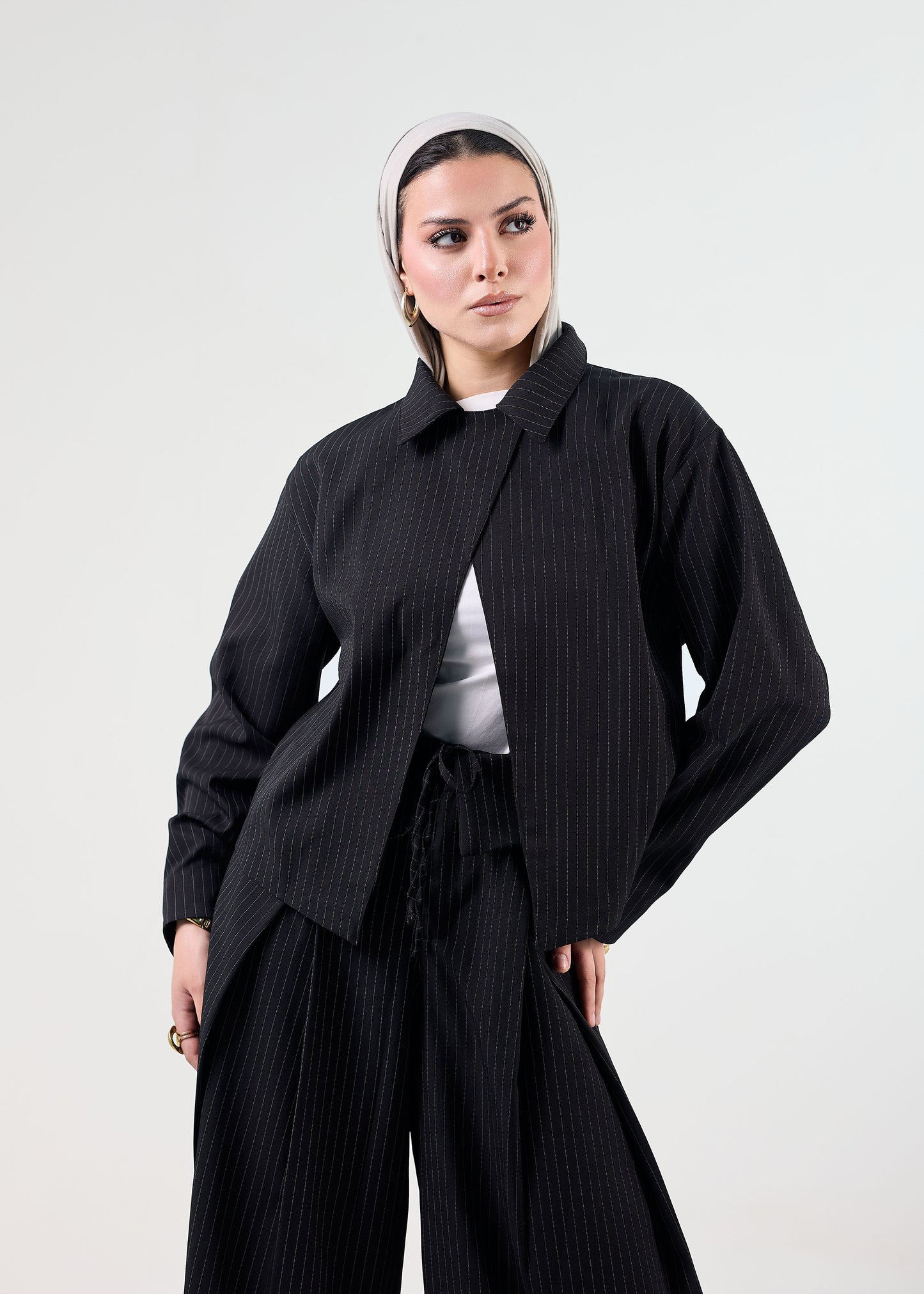 The Linear Oversized Blazer