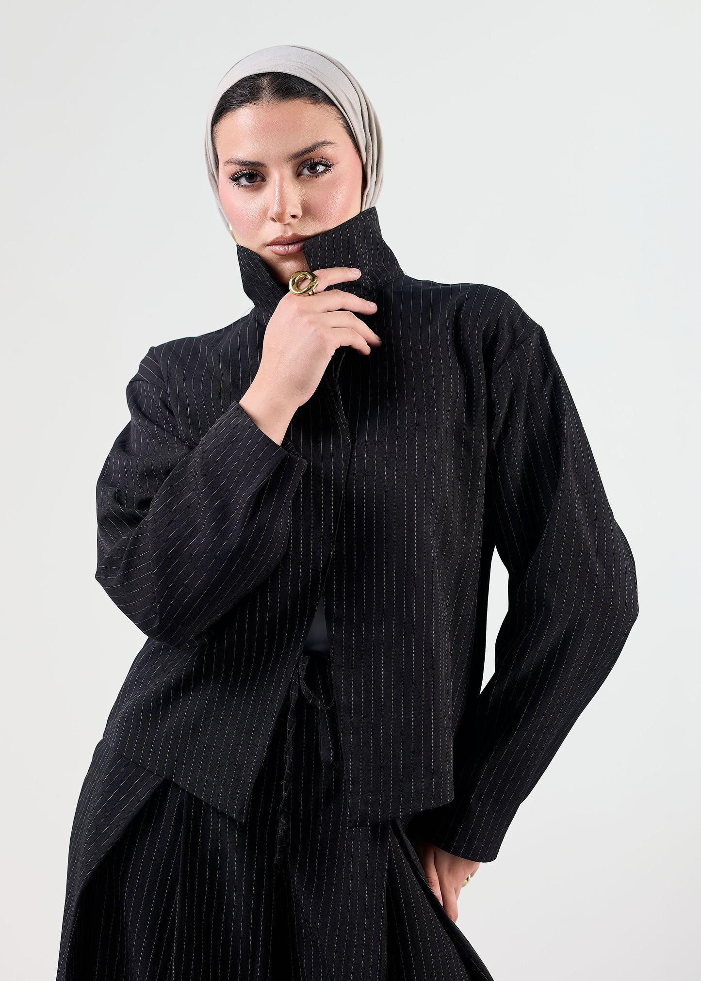 The Linear Oversized Blazer