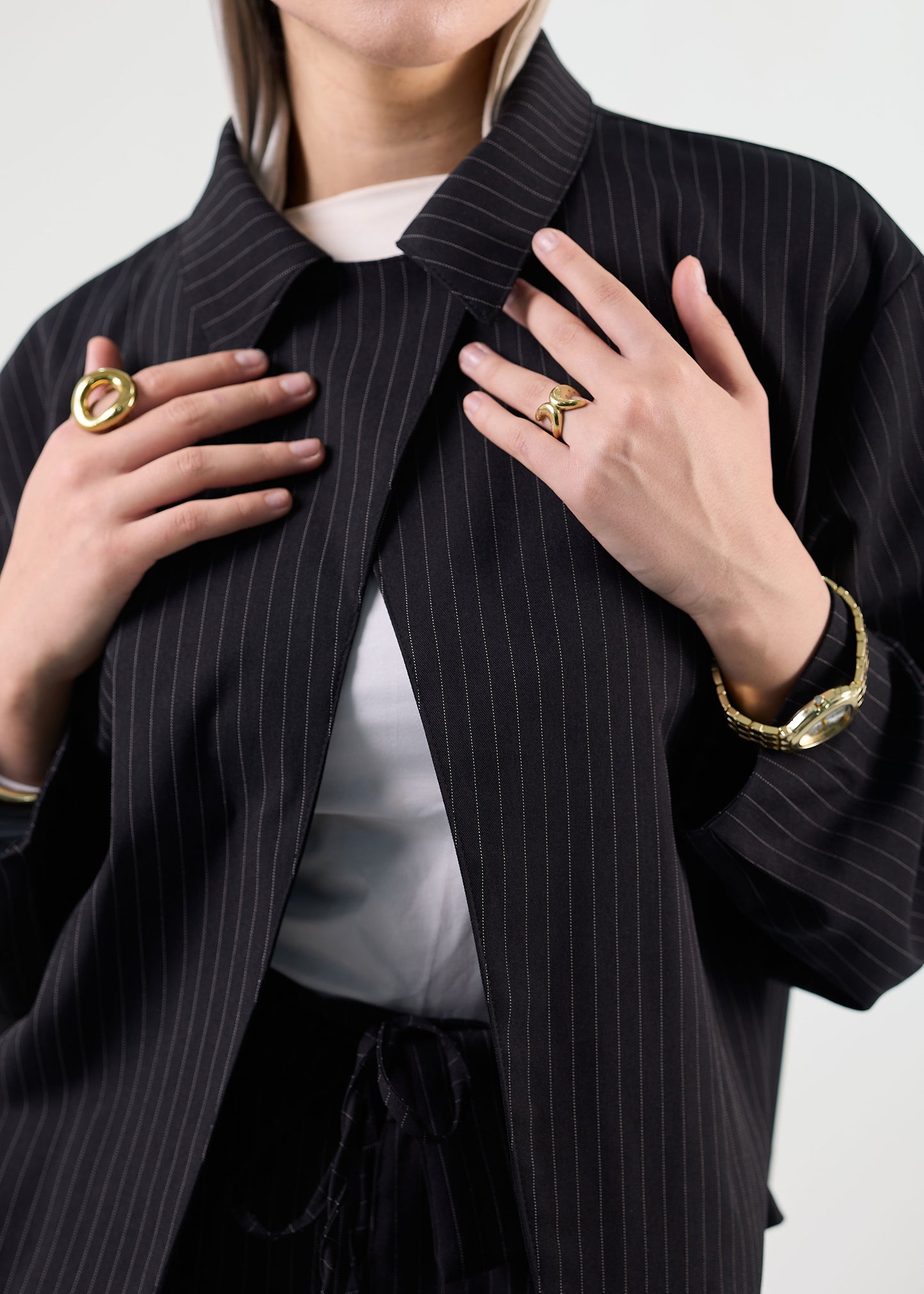 The Linear Oversized Blazer