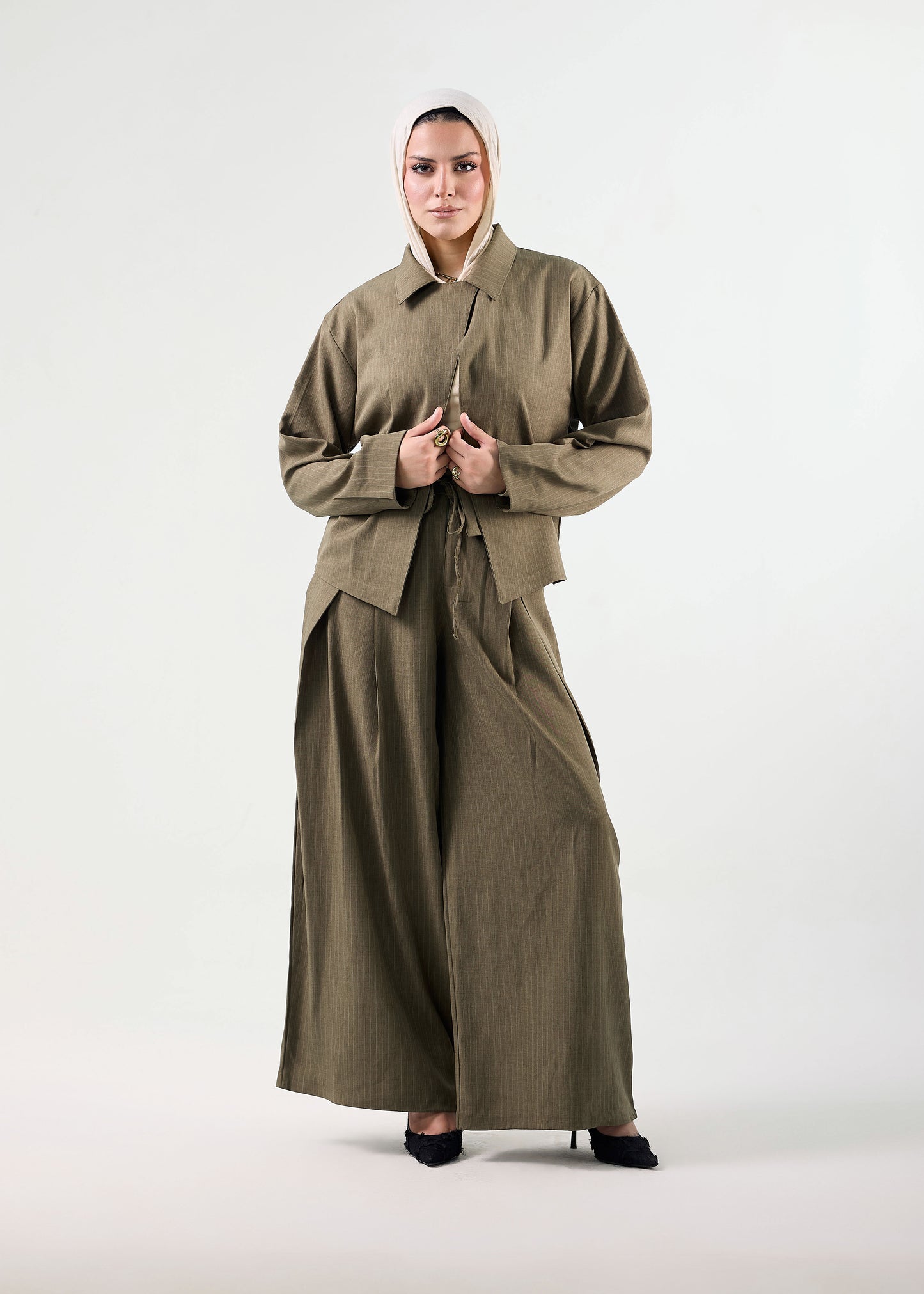 The Linear Pinstripe Suit