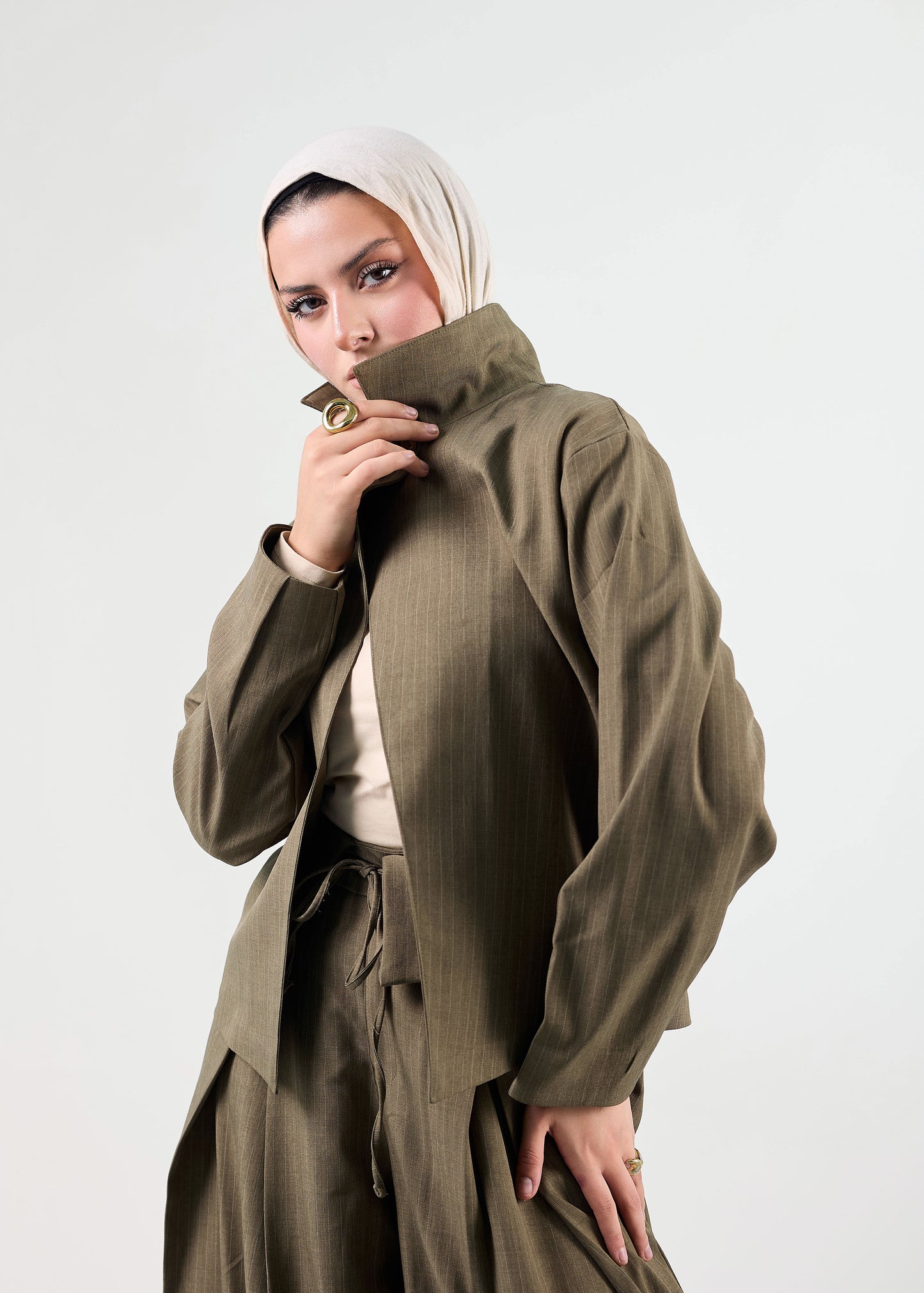 The Linear Oversized Blazer