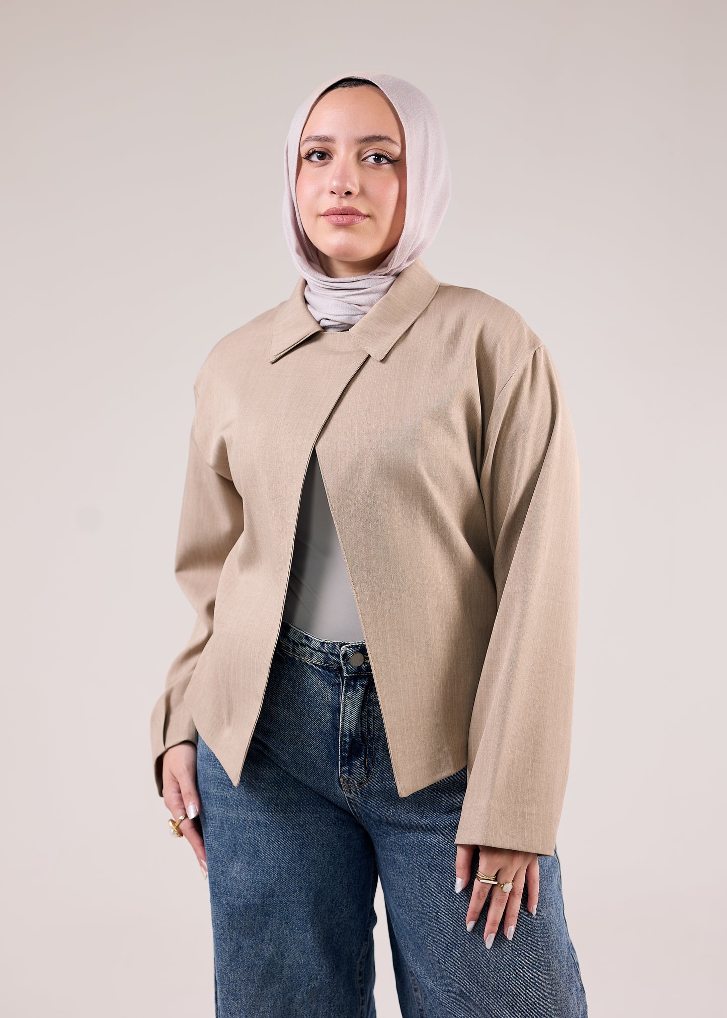 The Linear Oversized Blazer