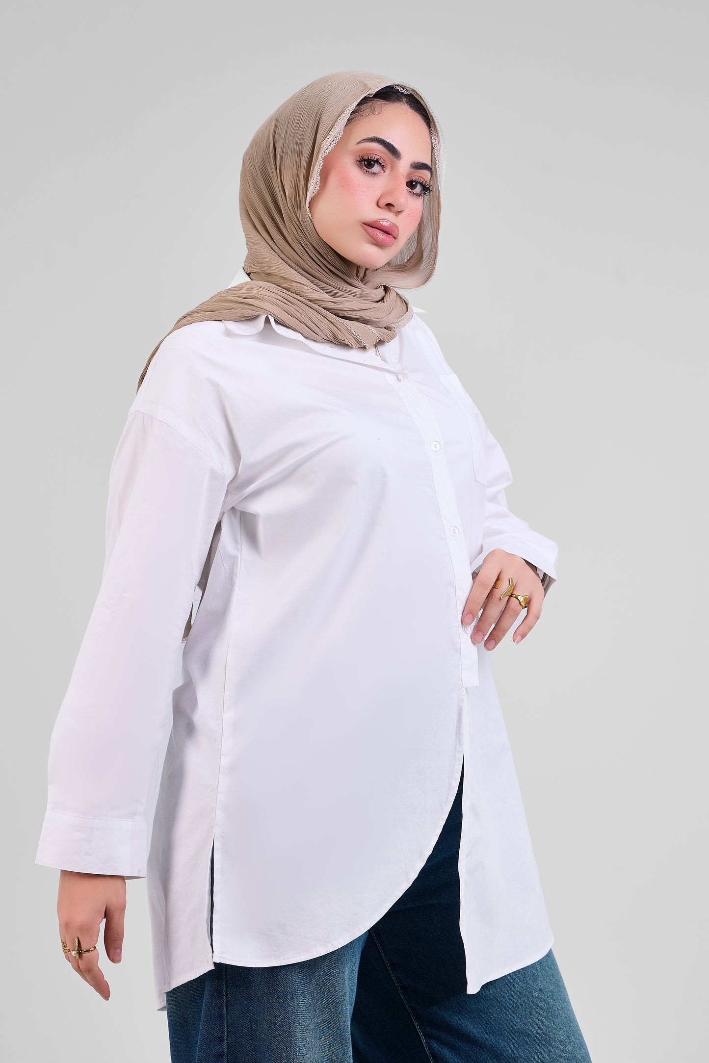 White Poplin chemise