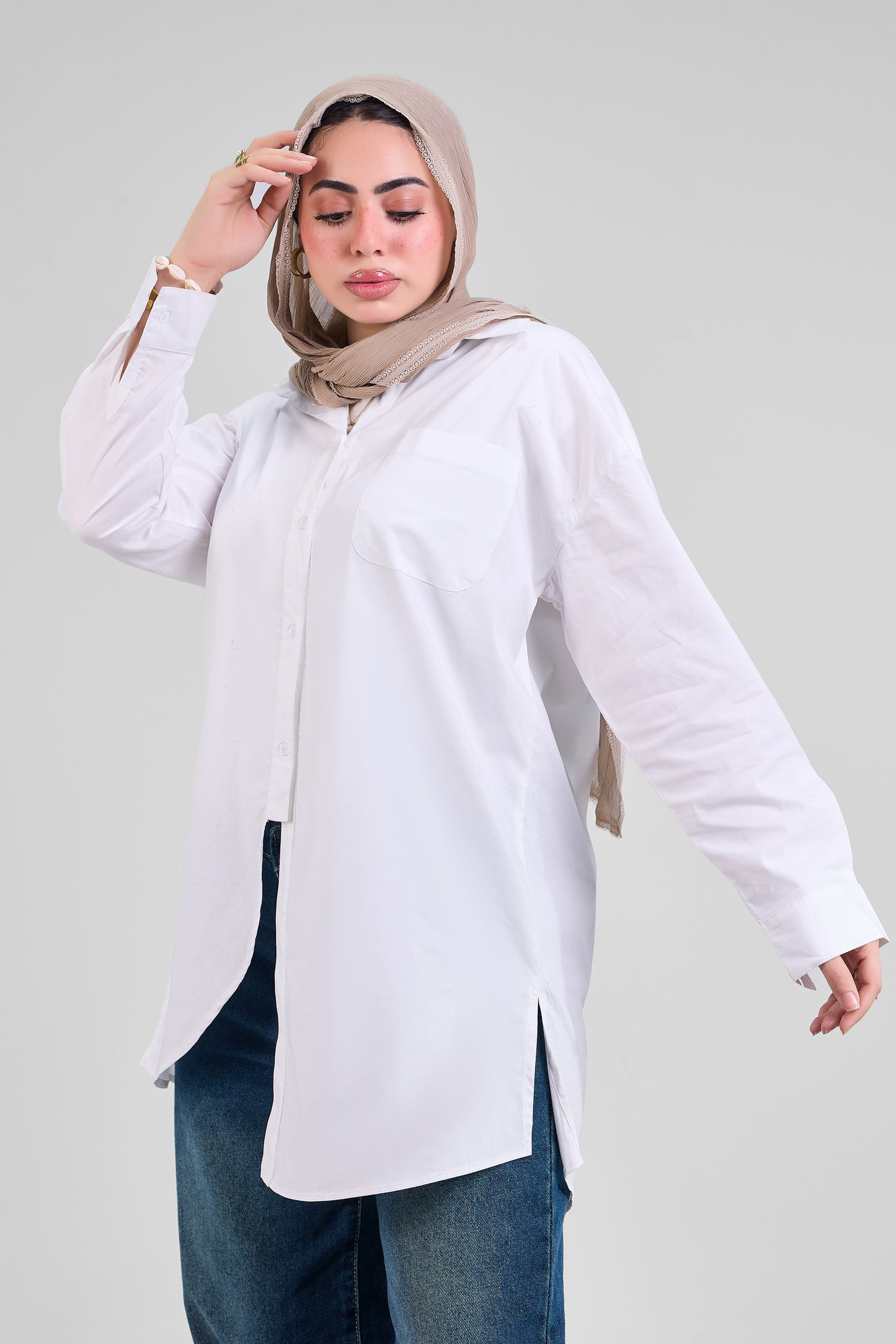 White Poplin chemise