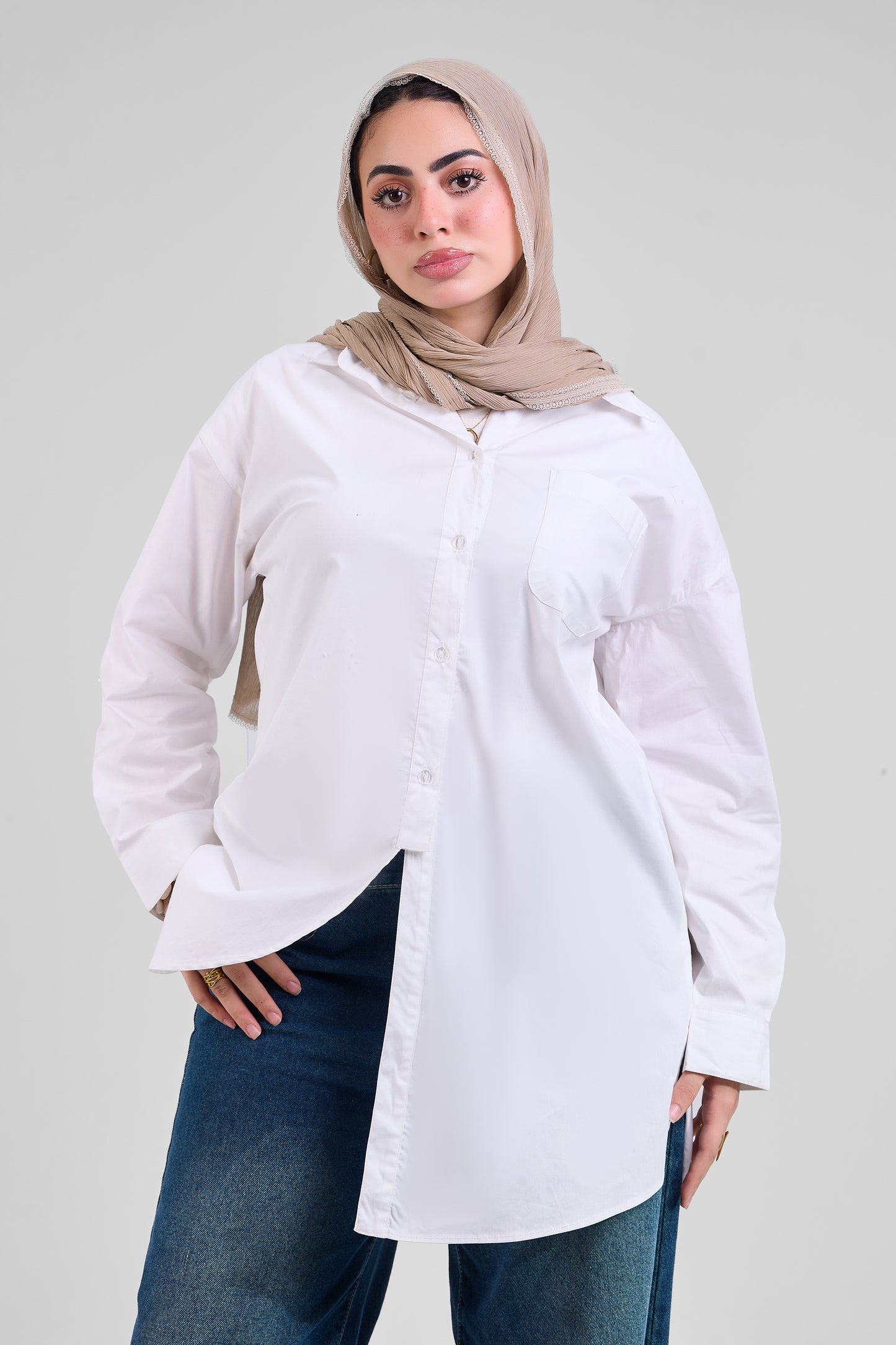 White Poplin chemise