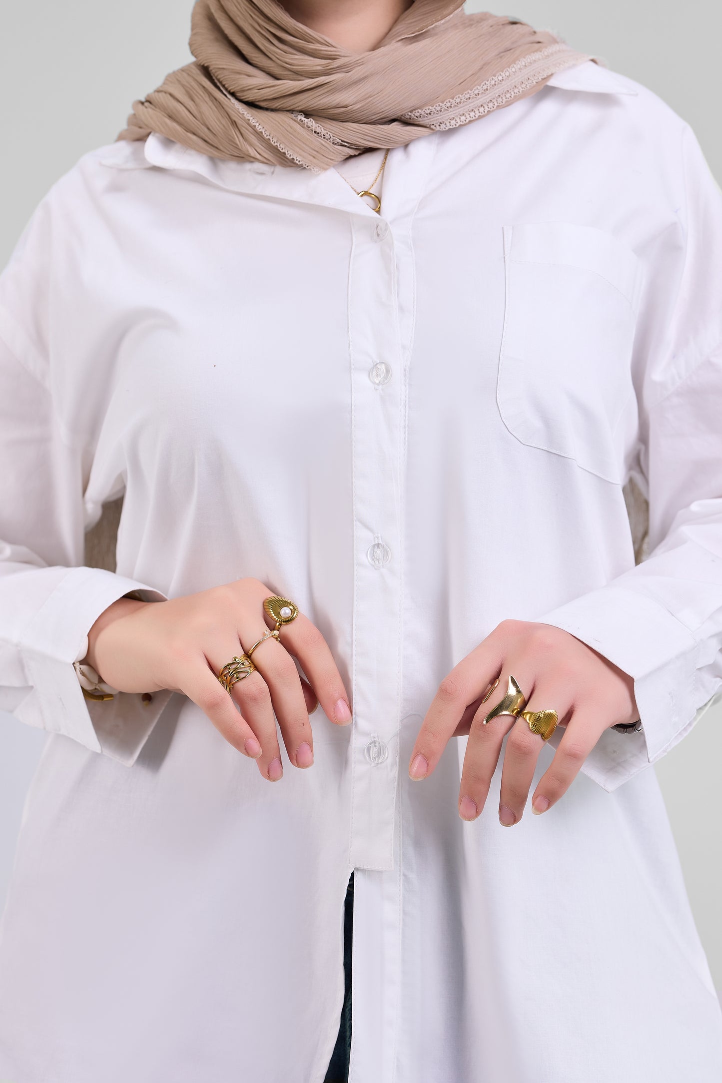 White Poplin chemise