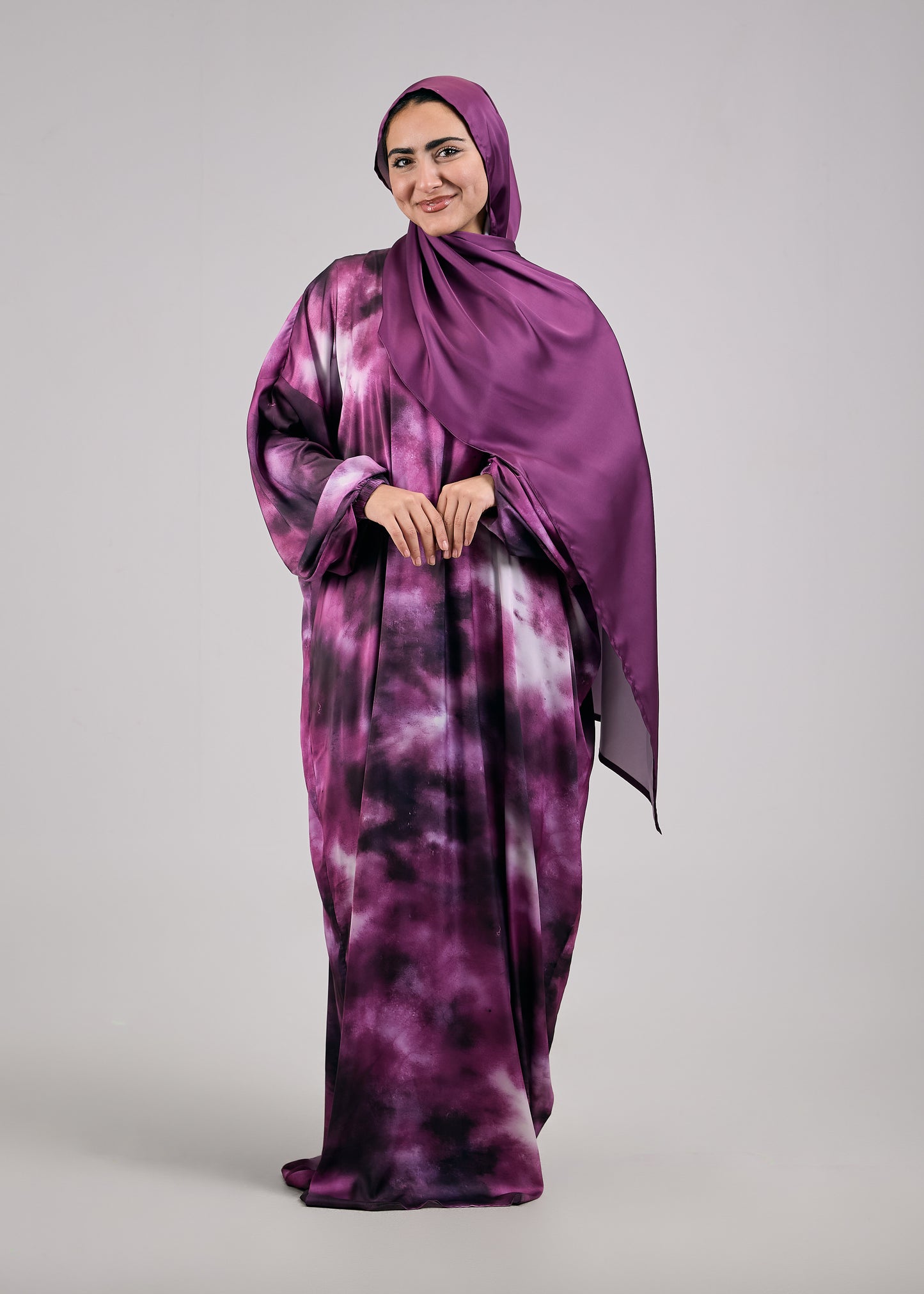Hajar Printed satin
