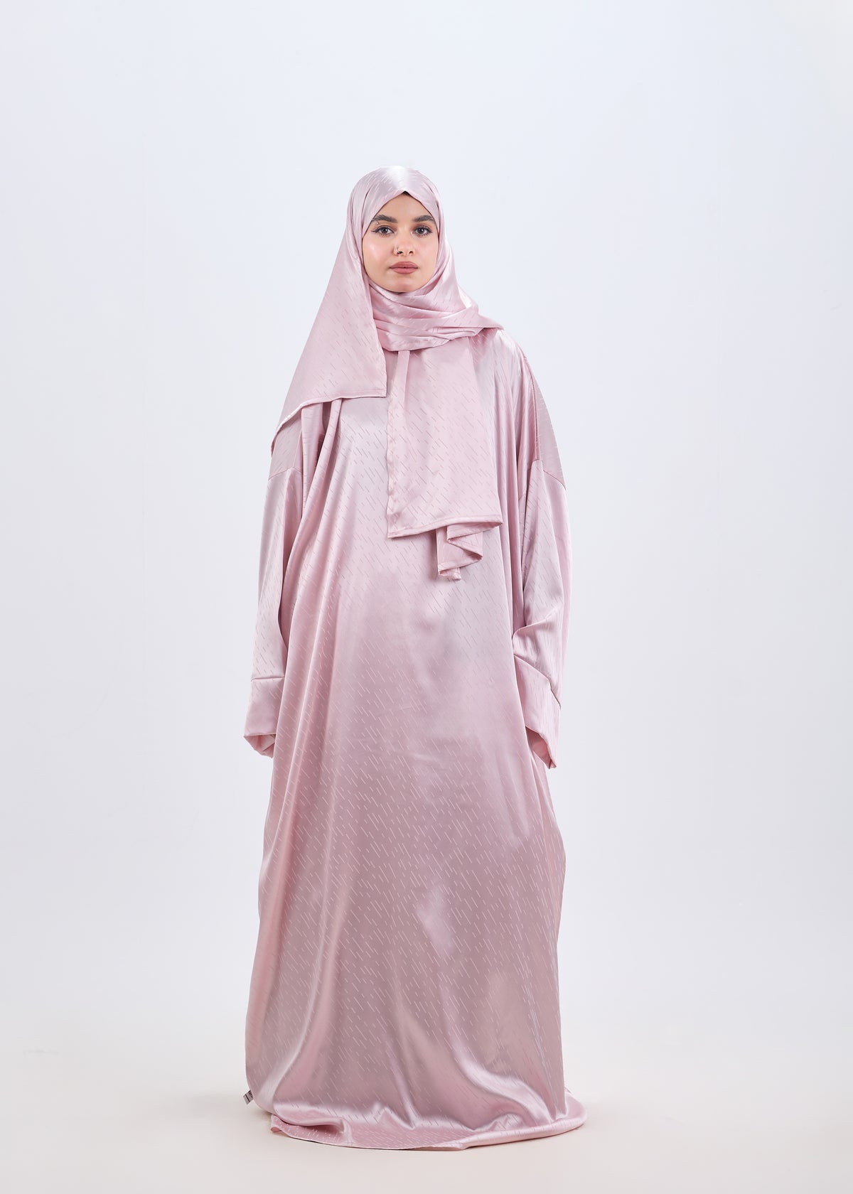 Satin Jacquard Rose Blush II