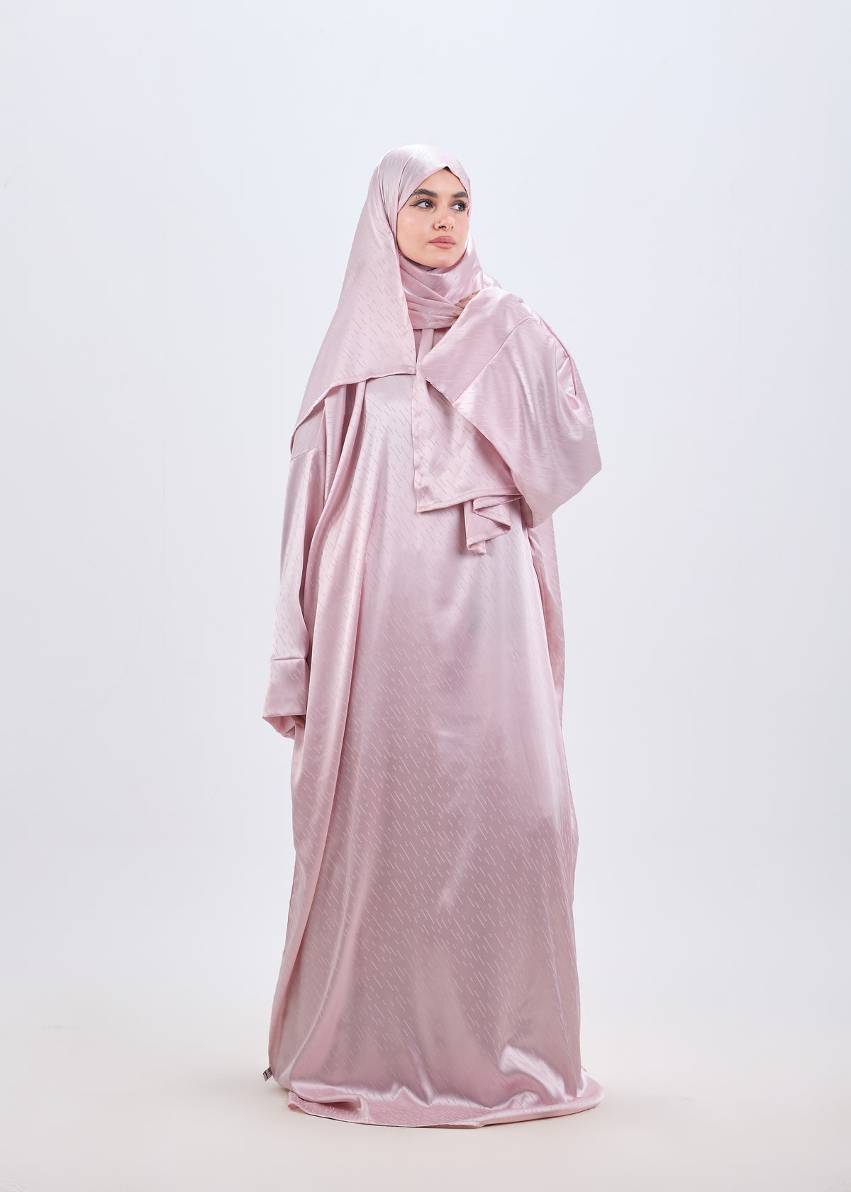 Satin Jacquard Rose Blush II