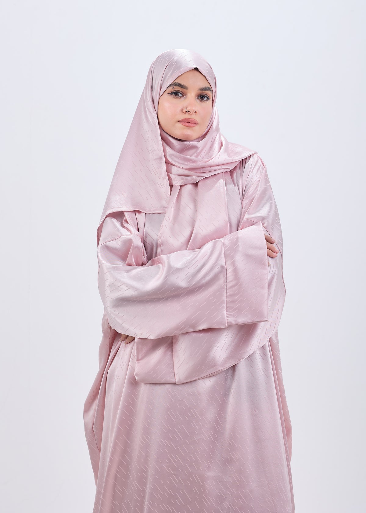 Satin Jacquard Rose Blush II