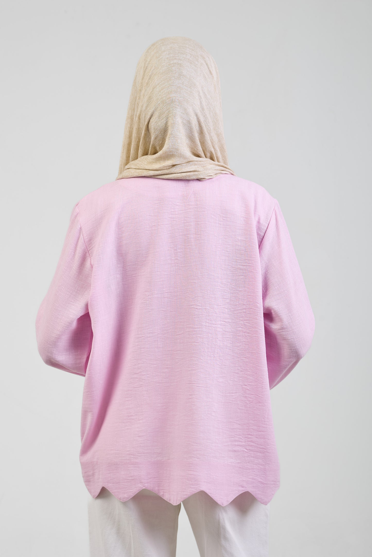Sienna Pure Linen Tie Blouse