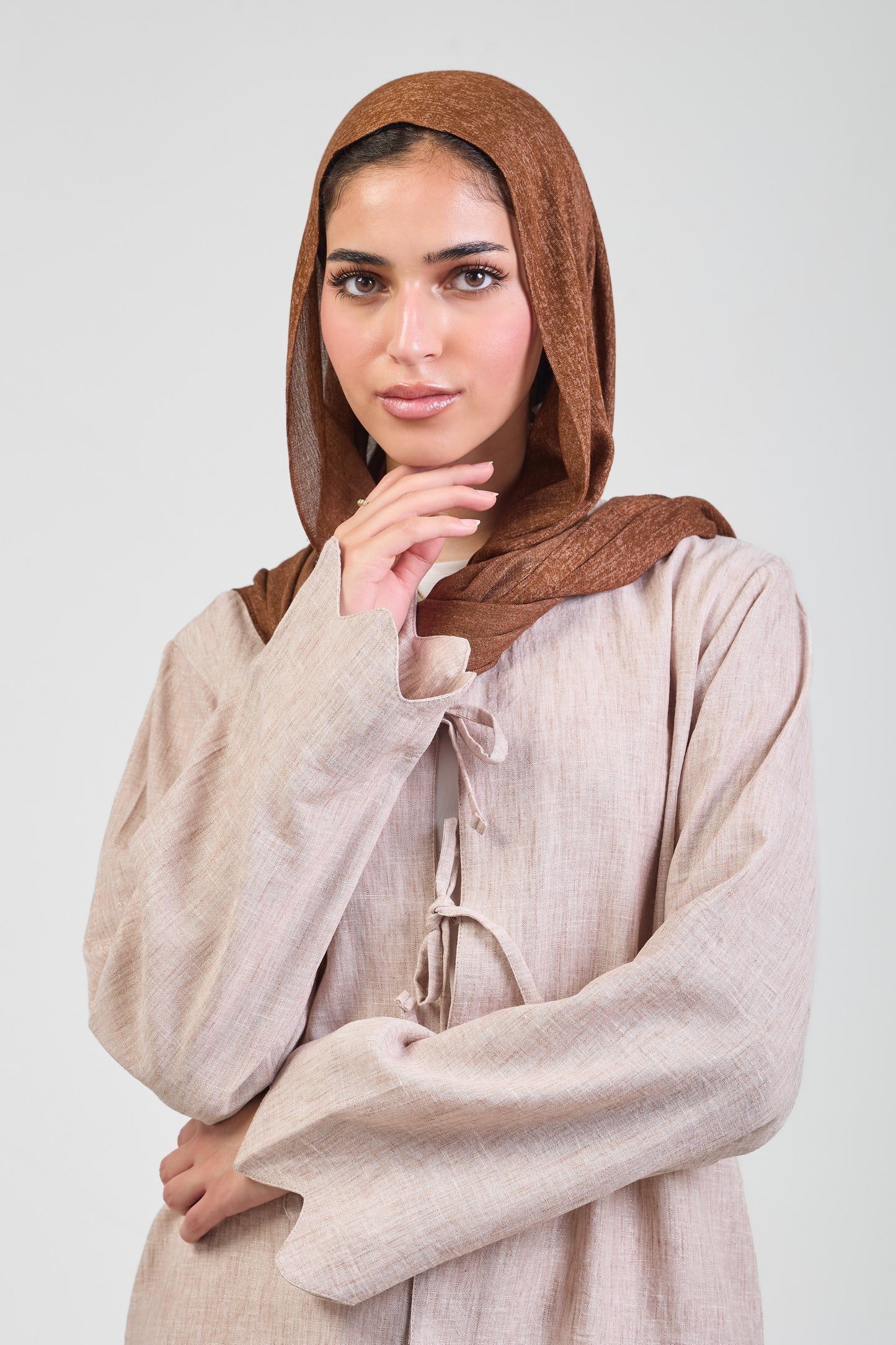 Sienna Pure Linen Tie Blouse