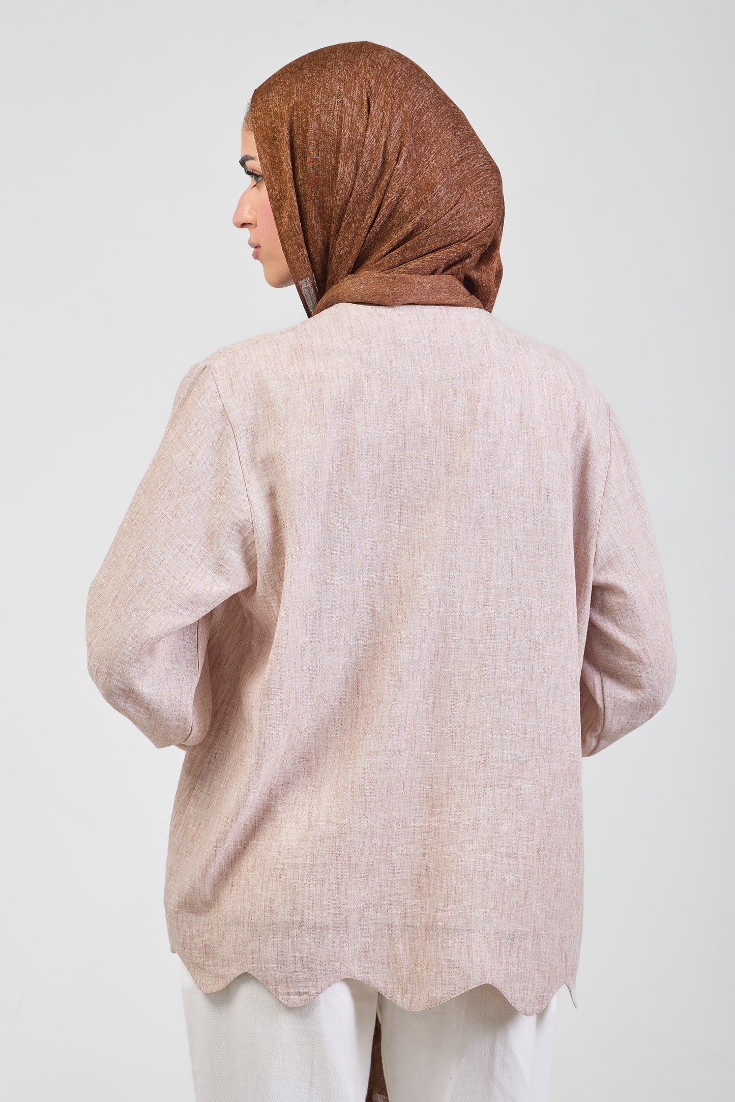 Sienna Pure Linen Tie Blouse
