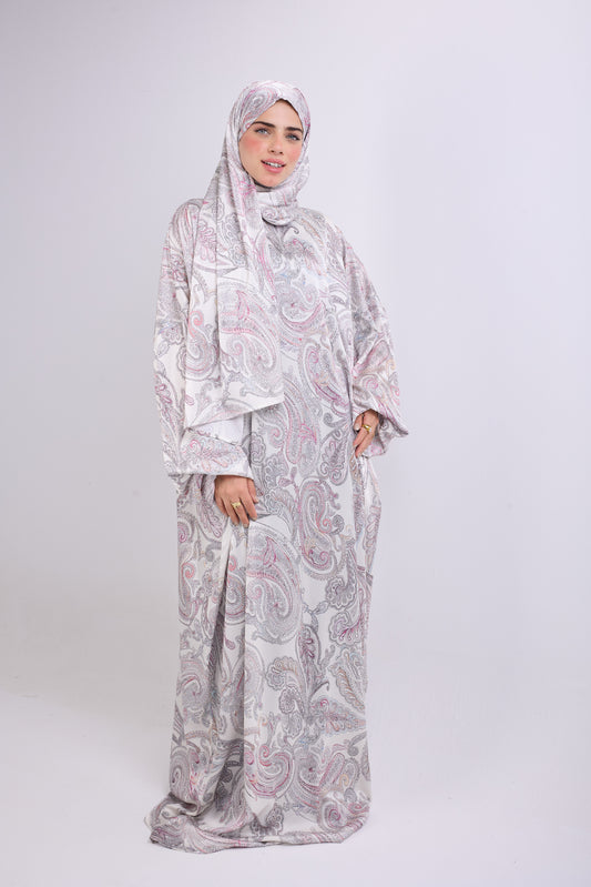 Royal Blossom Printed satin