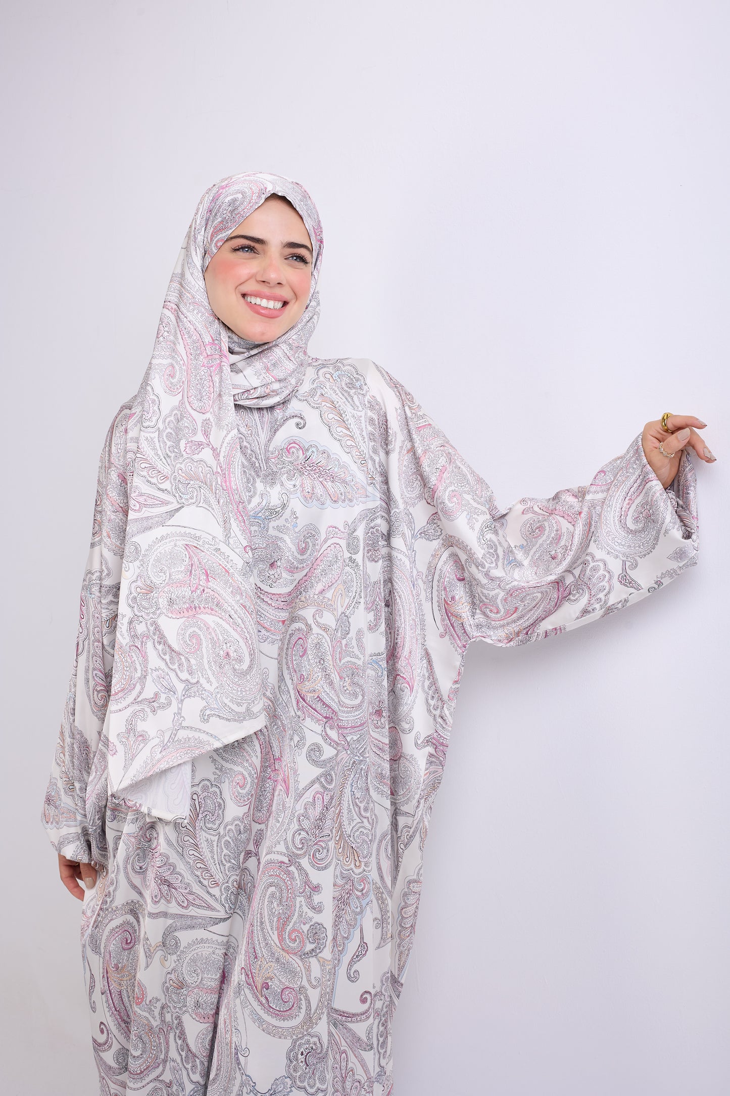 Royal Blossom Printed satin