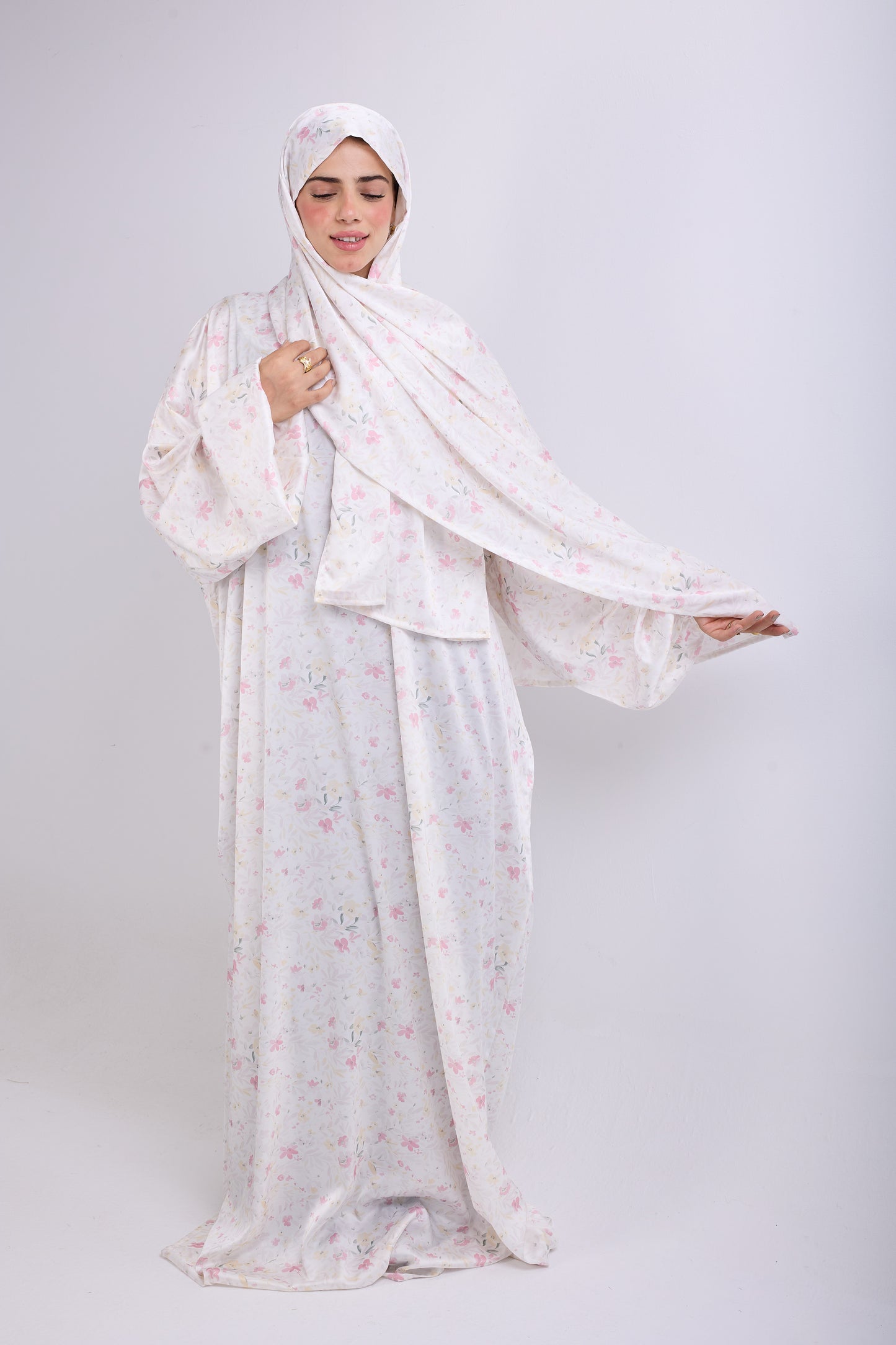 Hala printed satin