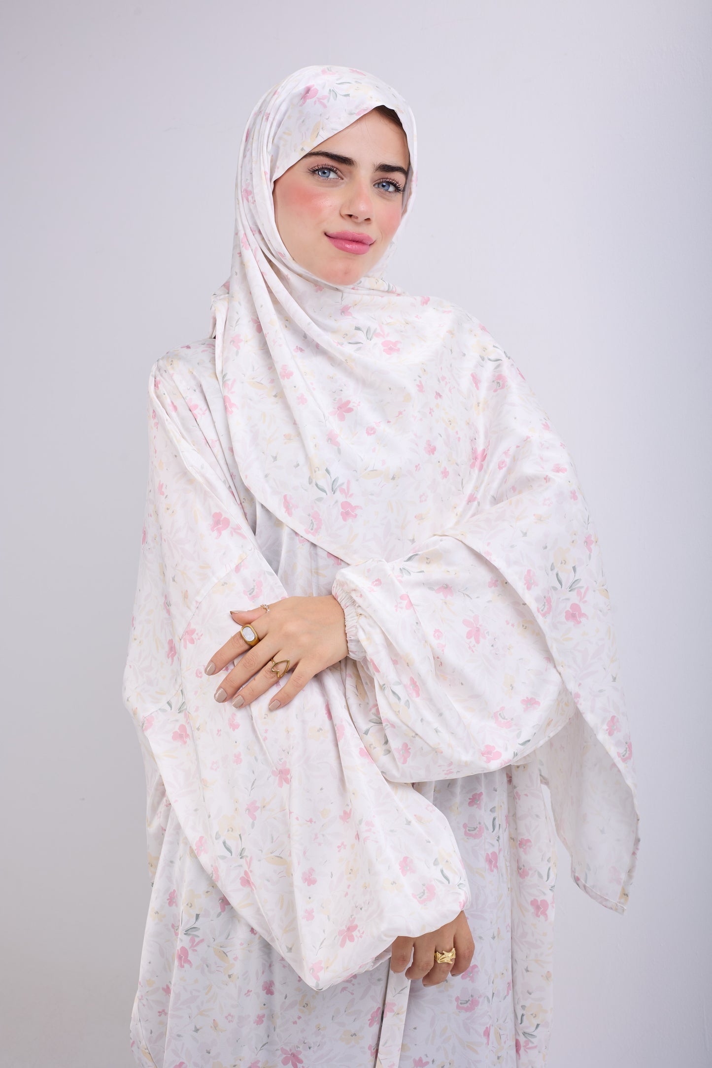 Hala printed satin