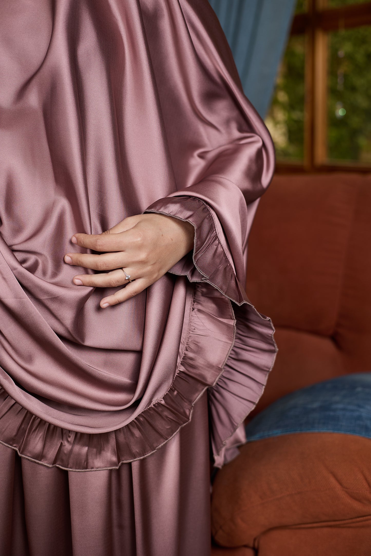 Luxury Satin Prayer Dress
