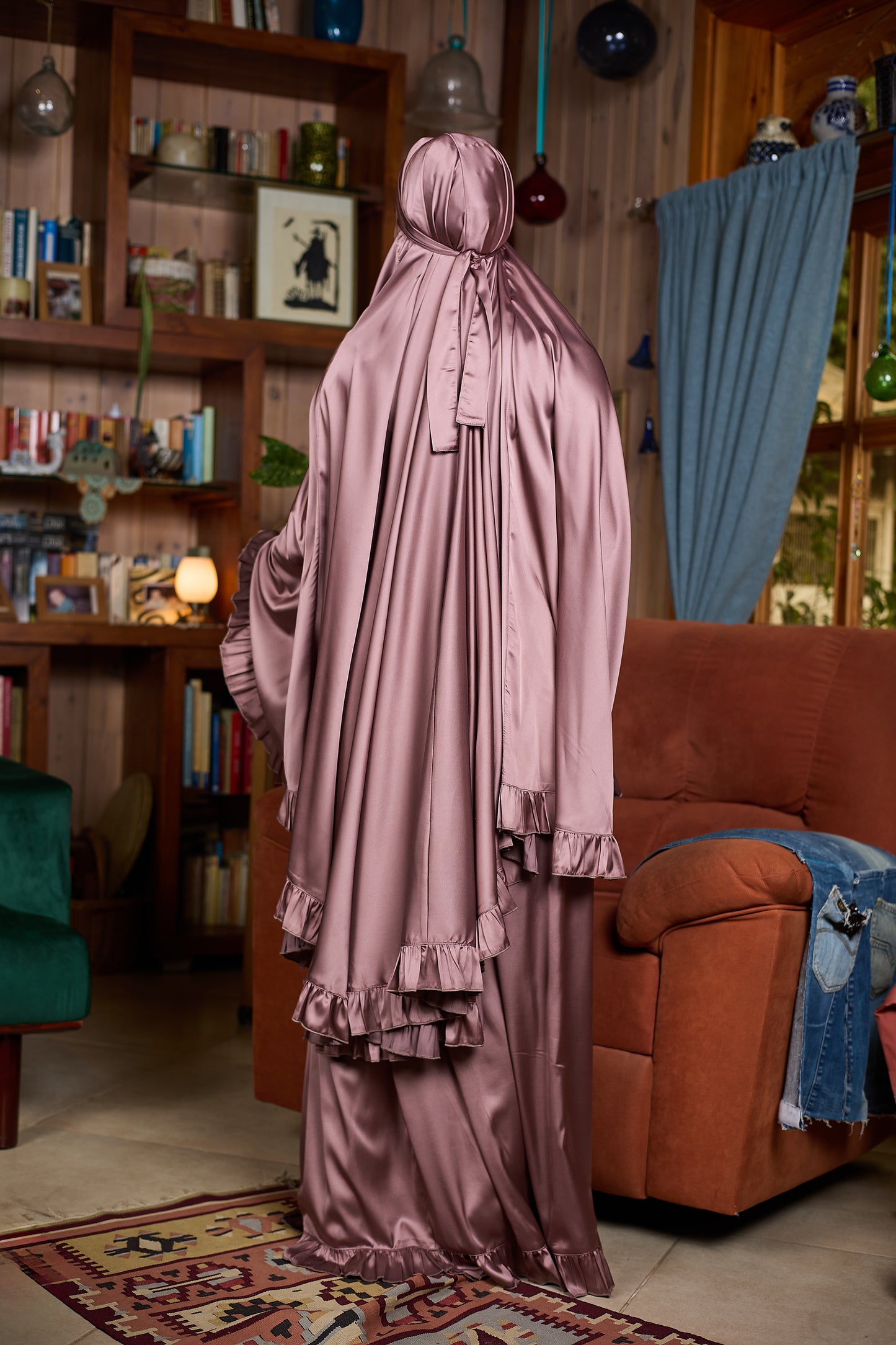Luxury Satin Prayer Dress