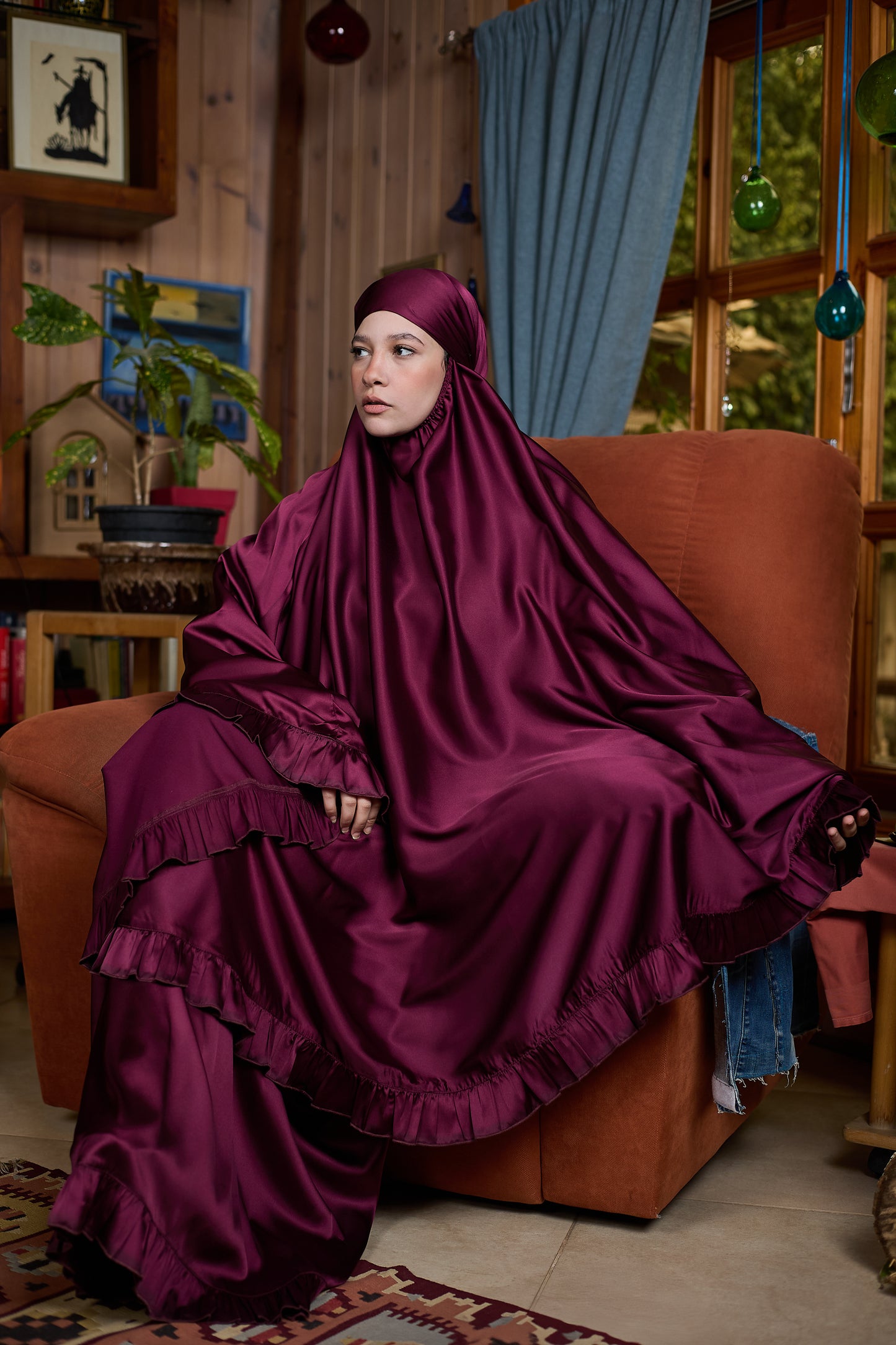 Luxury Satin Prayer Dress