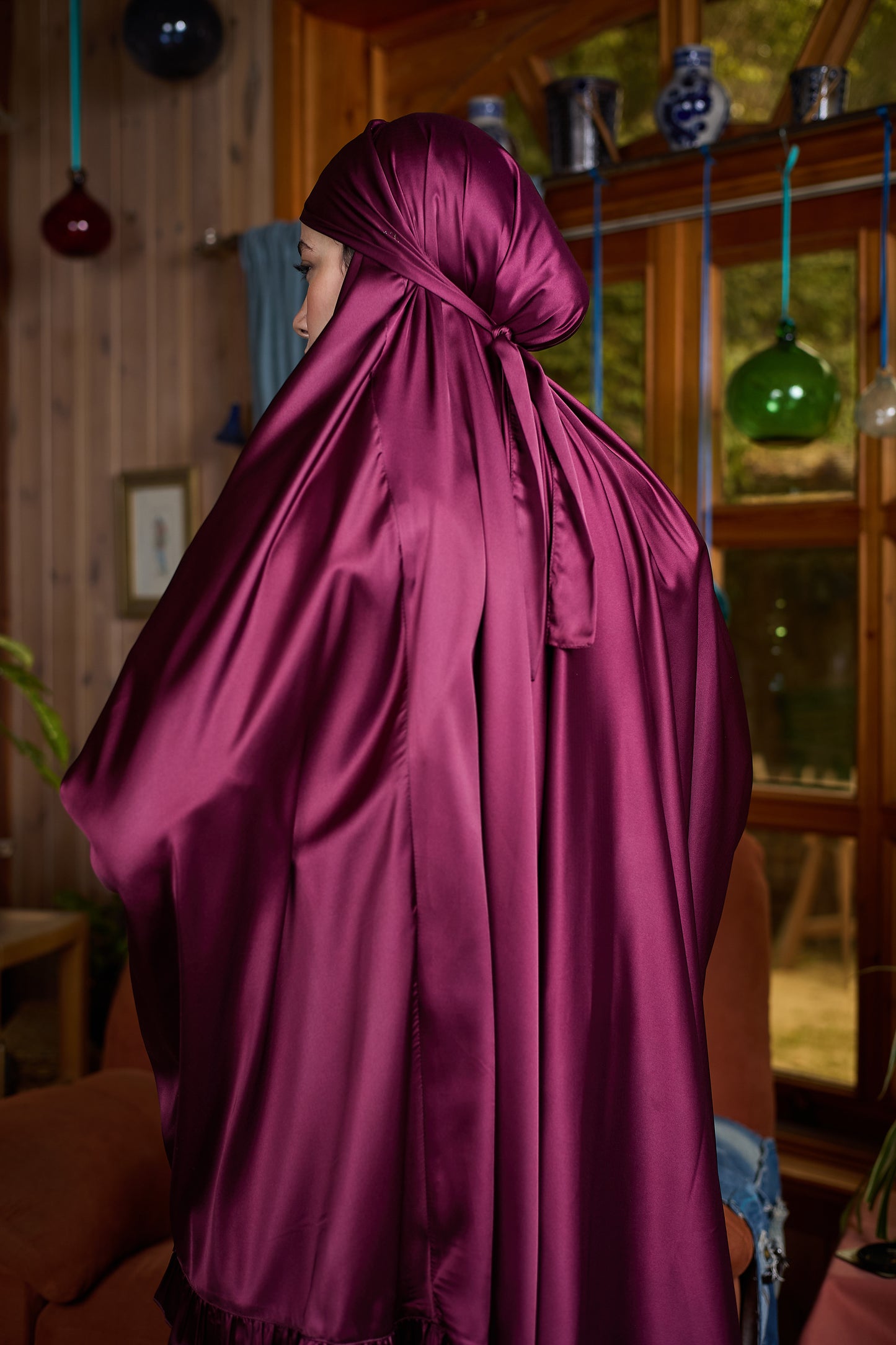 Luxury Satin Prayer Dress