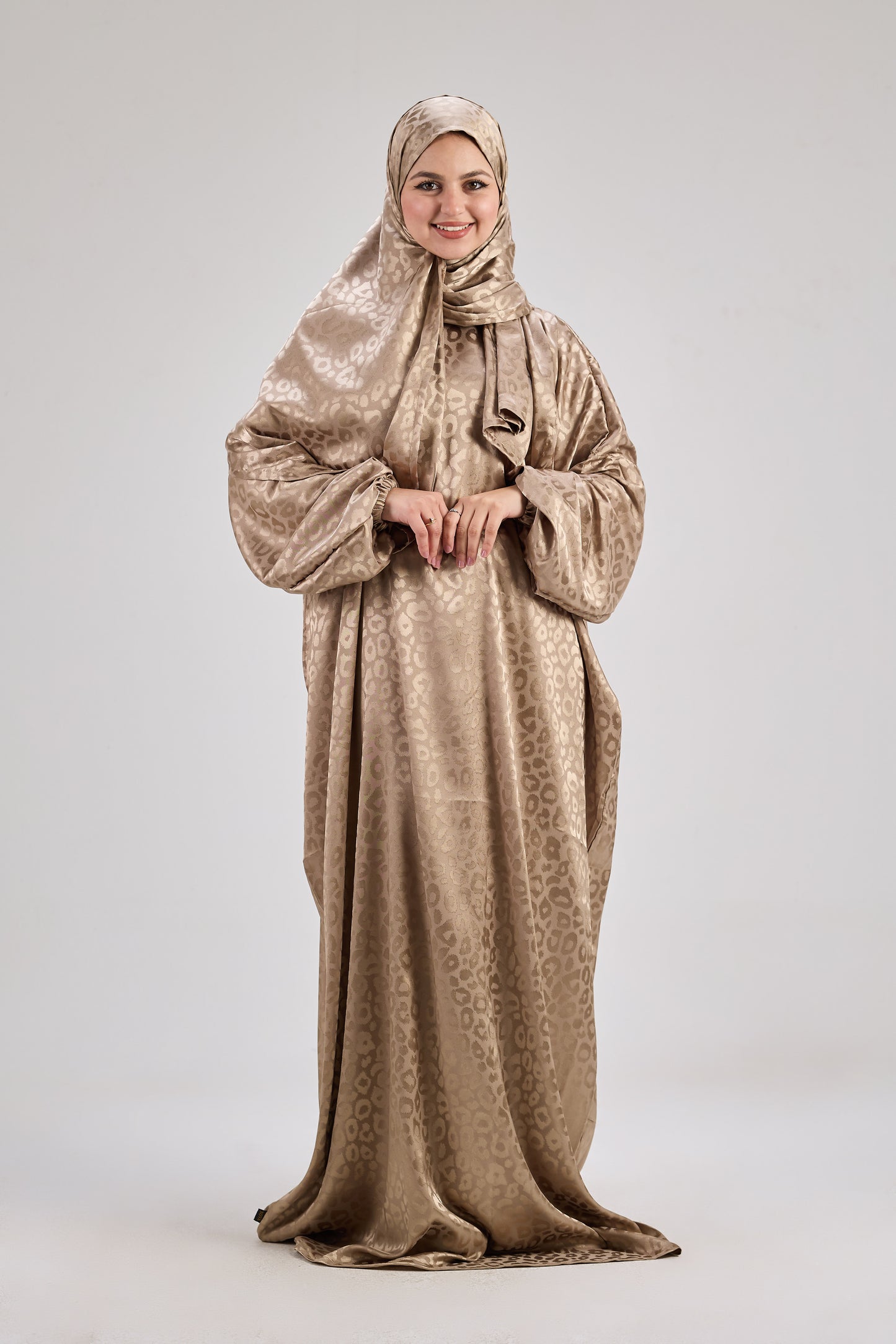 Satin Jacquard cafe
