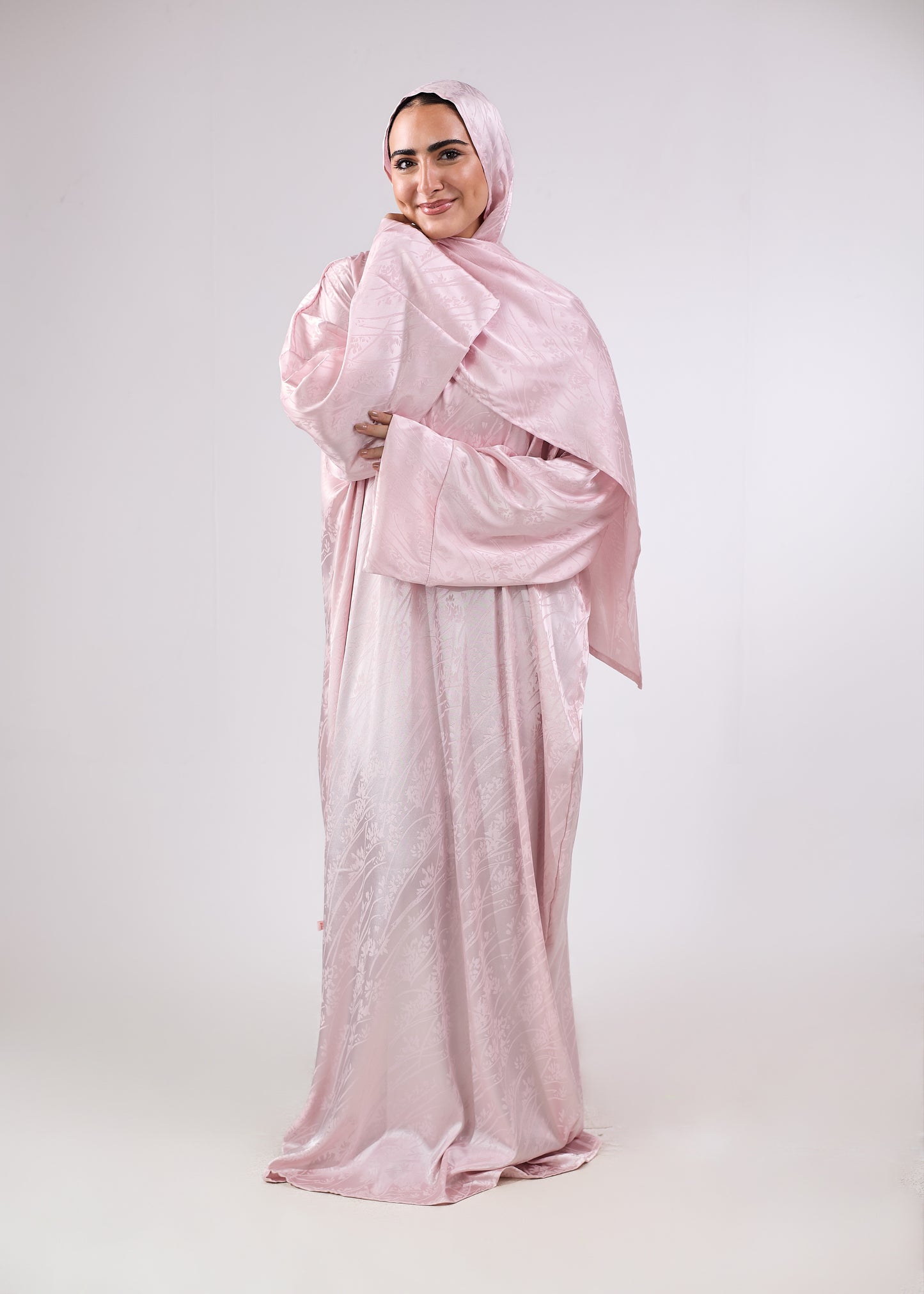 Satin Jacquard Rose Blush