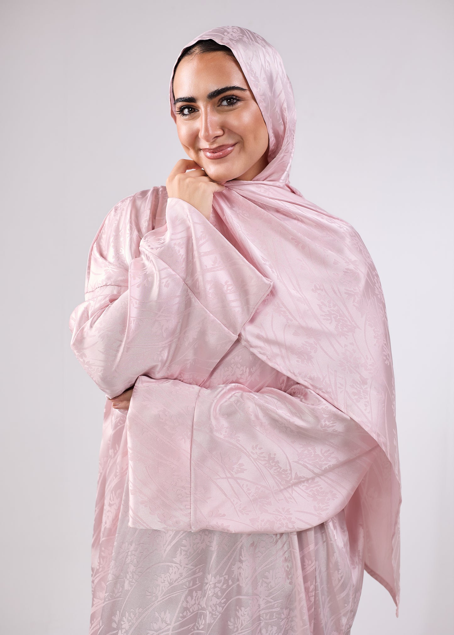 Satin Jacquard Rose Blush