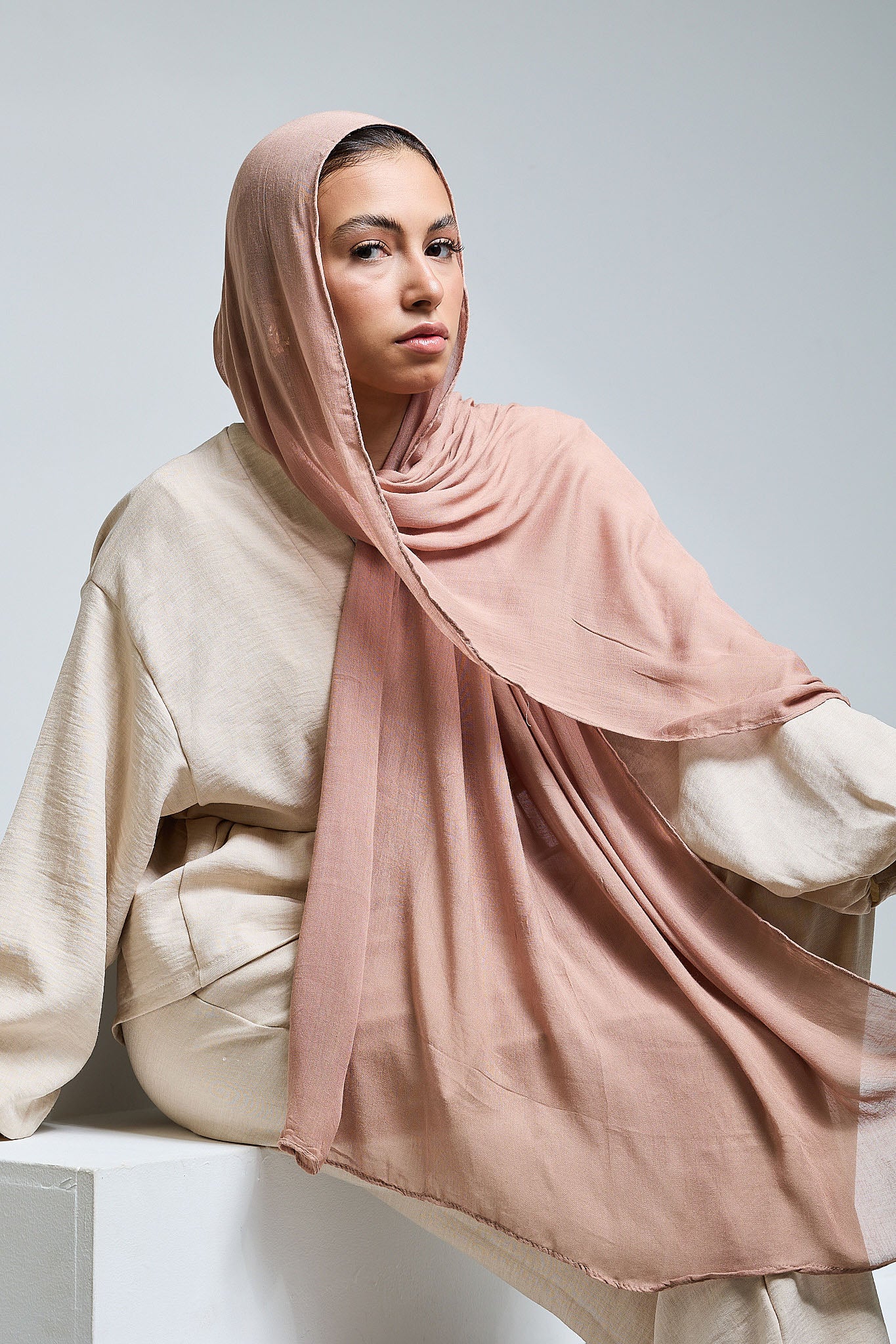 Blush Linen scarves