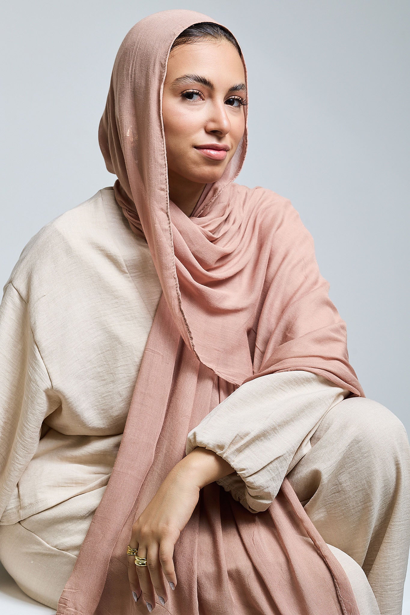 Blush Linen scarves