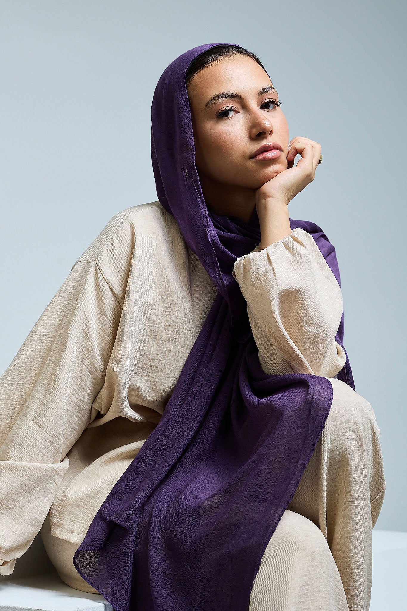 Nightshade Linen Scarves