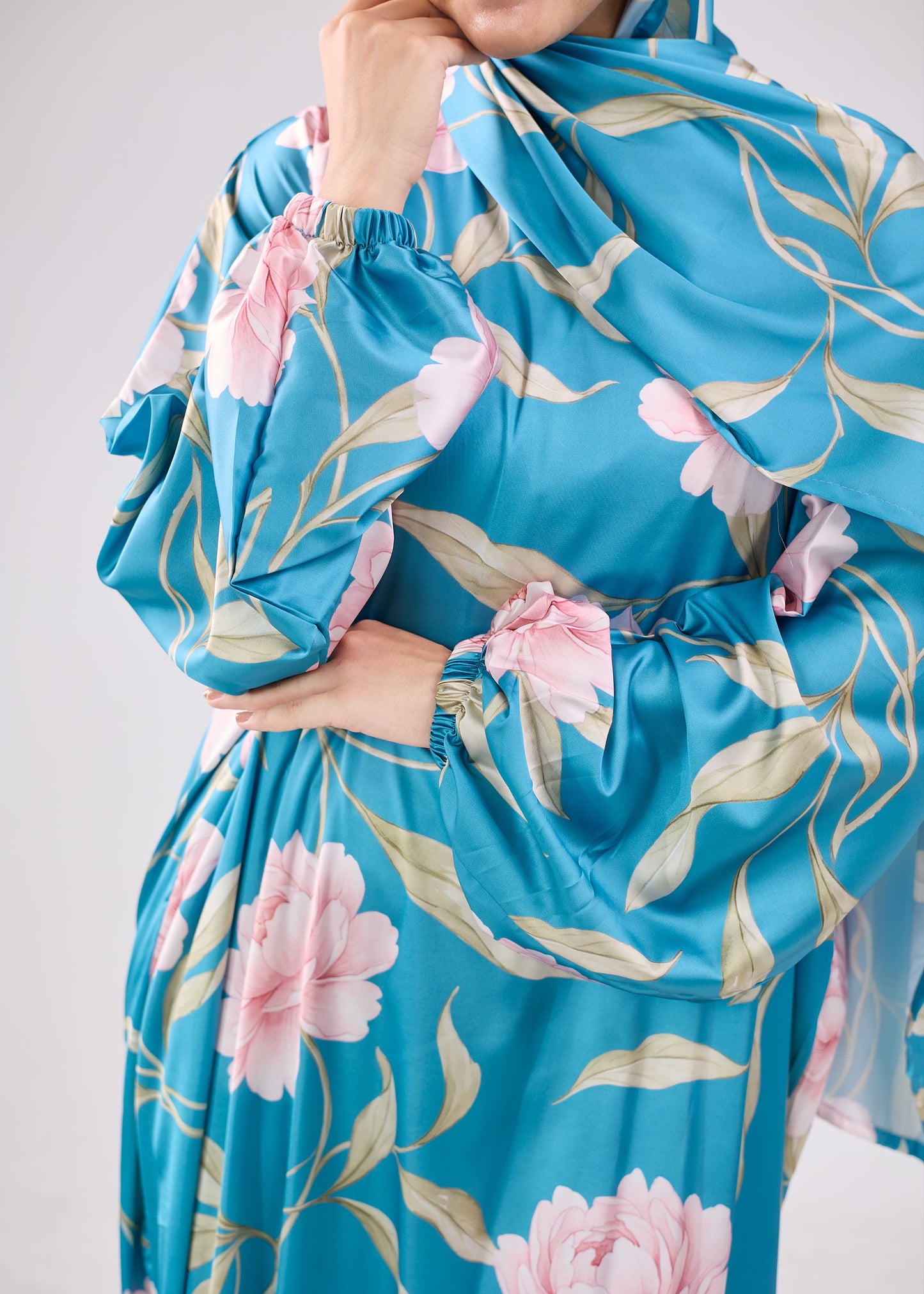 Rana Printed Satin Isda
