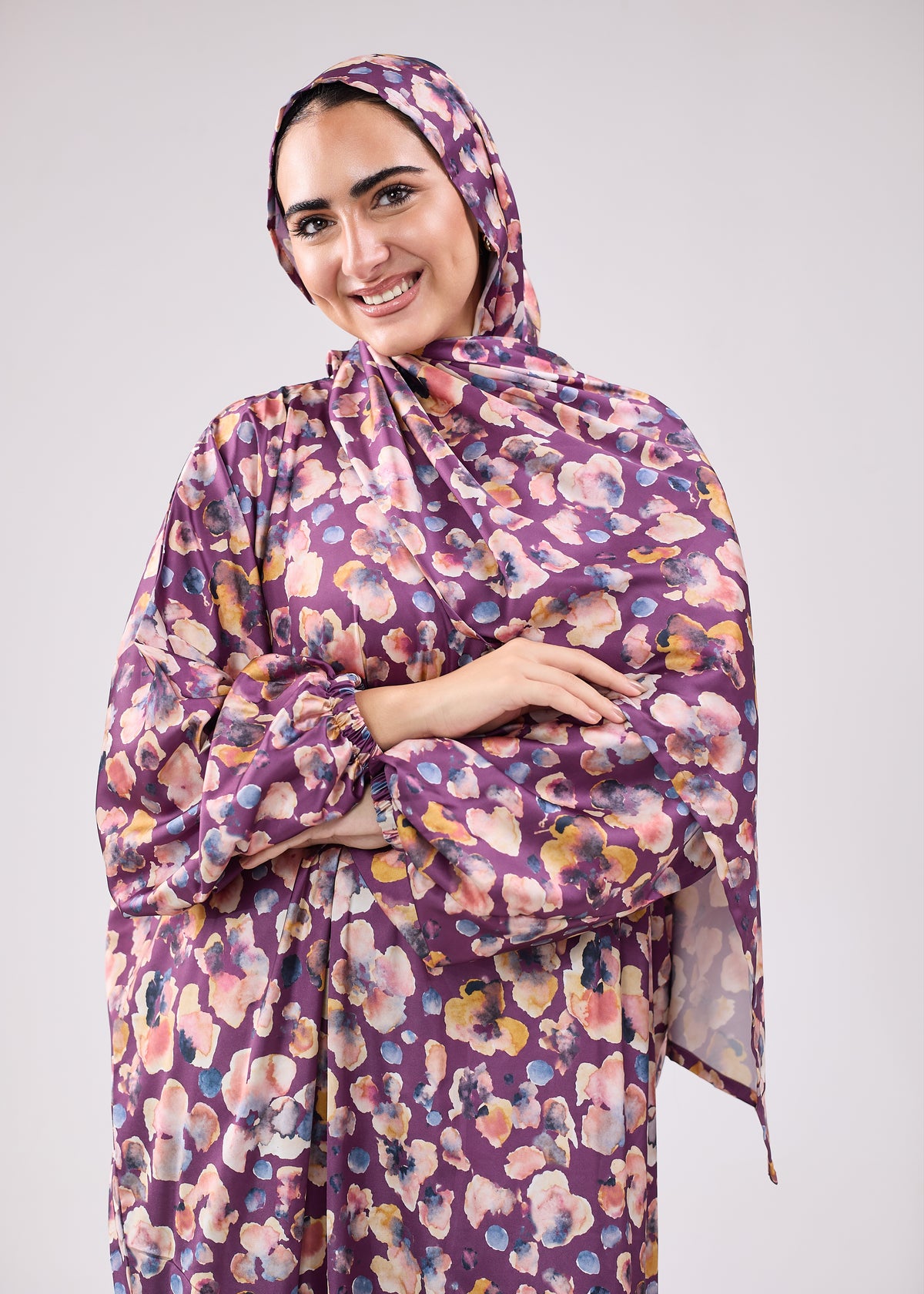 Rawan Printed Satin Isdal