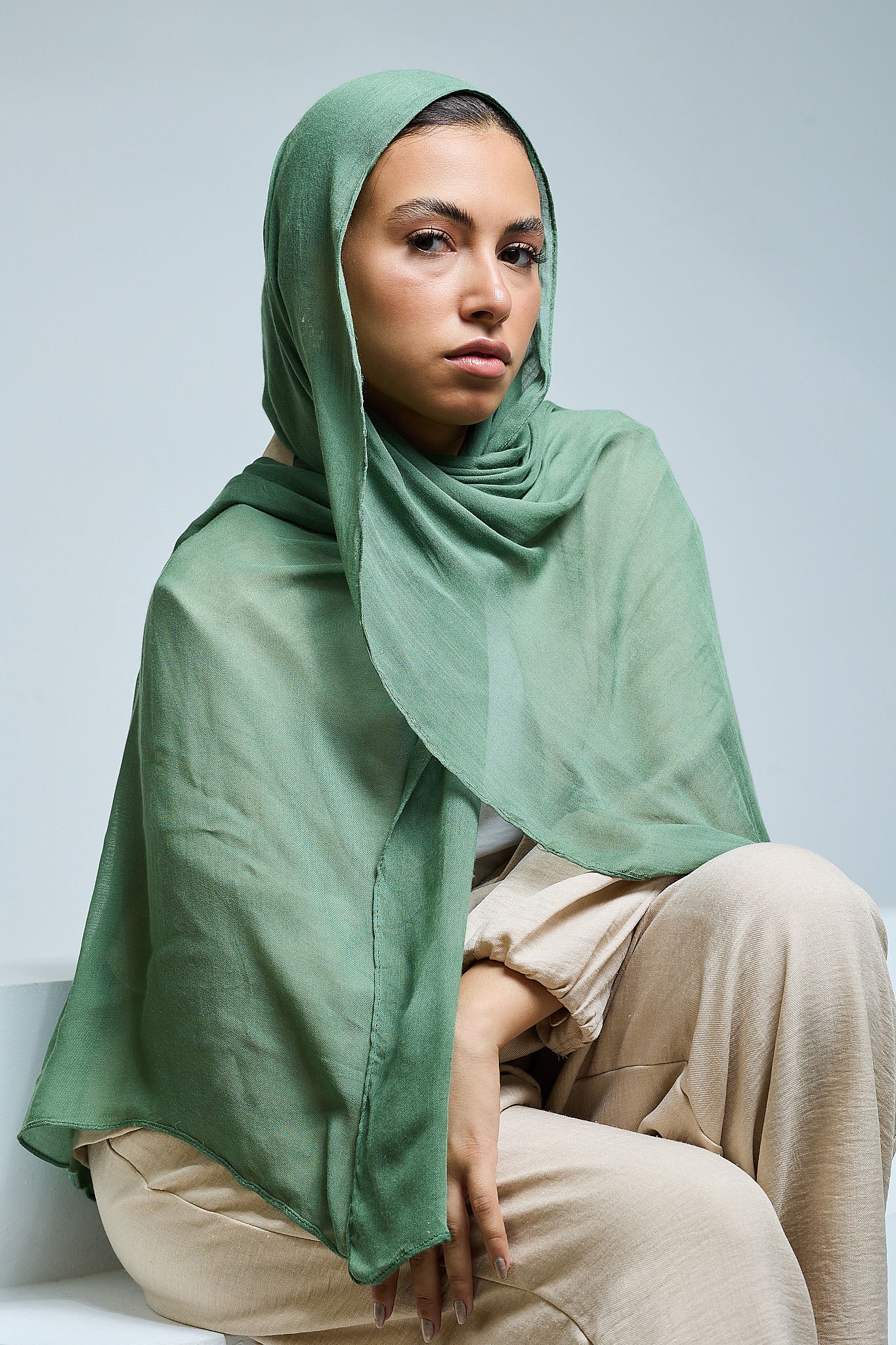 Jungle Green  Linen scarves