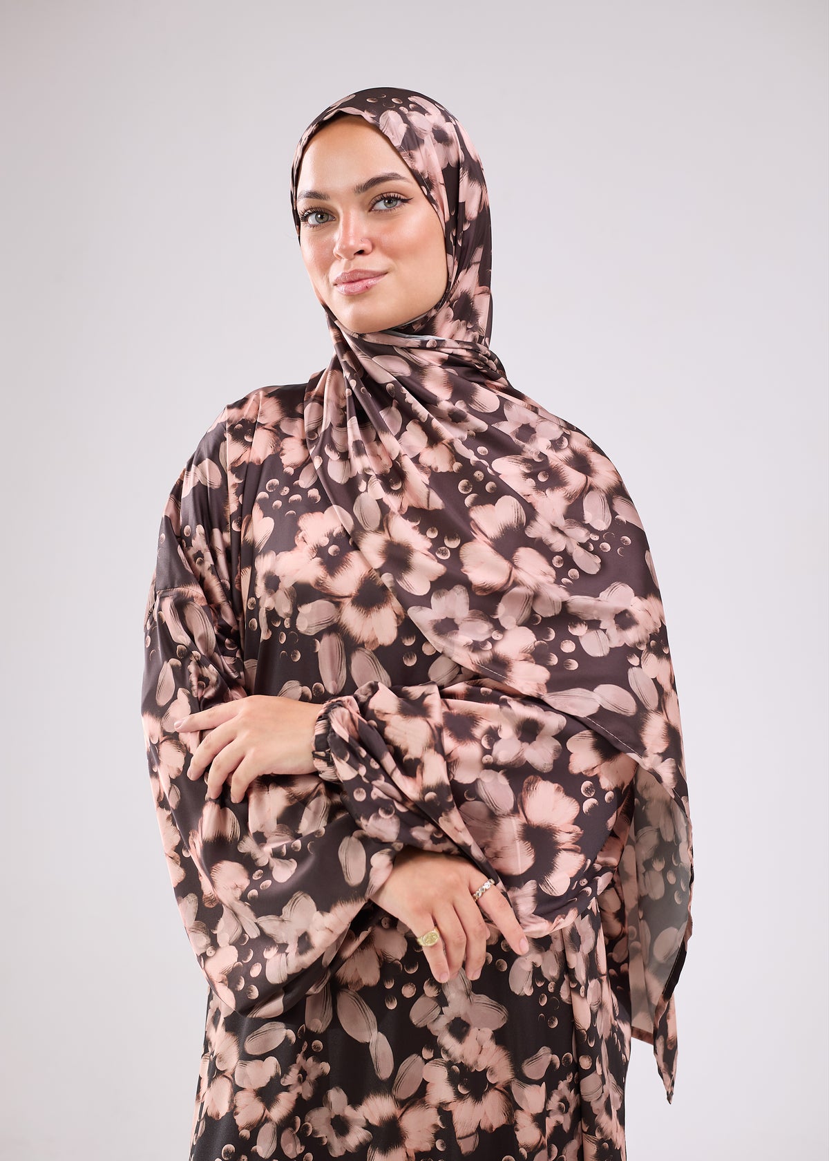 Rimas Printed Satin Isdal